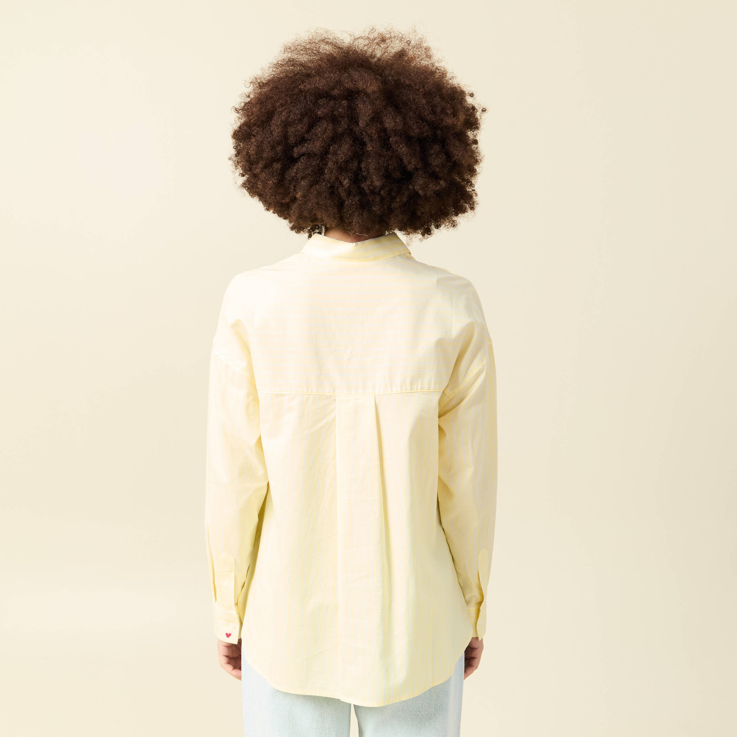 Chemise brod&eacute;e Atelier Beguin x Bonobo jaune femme
