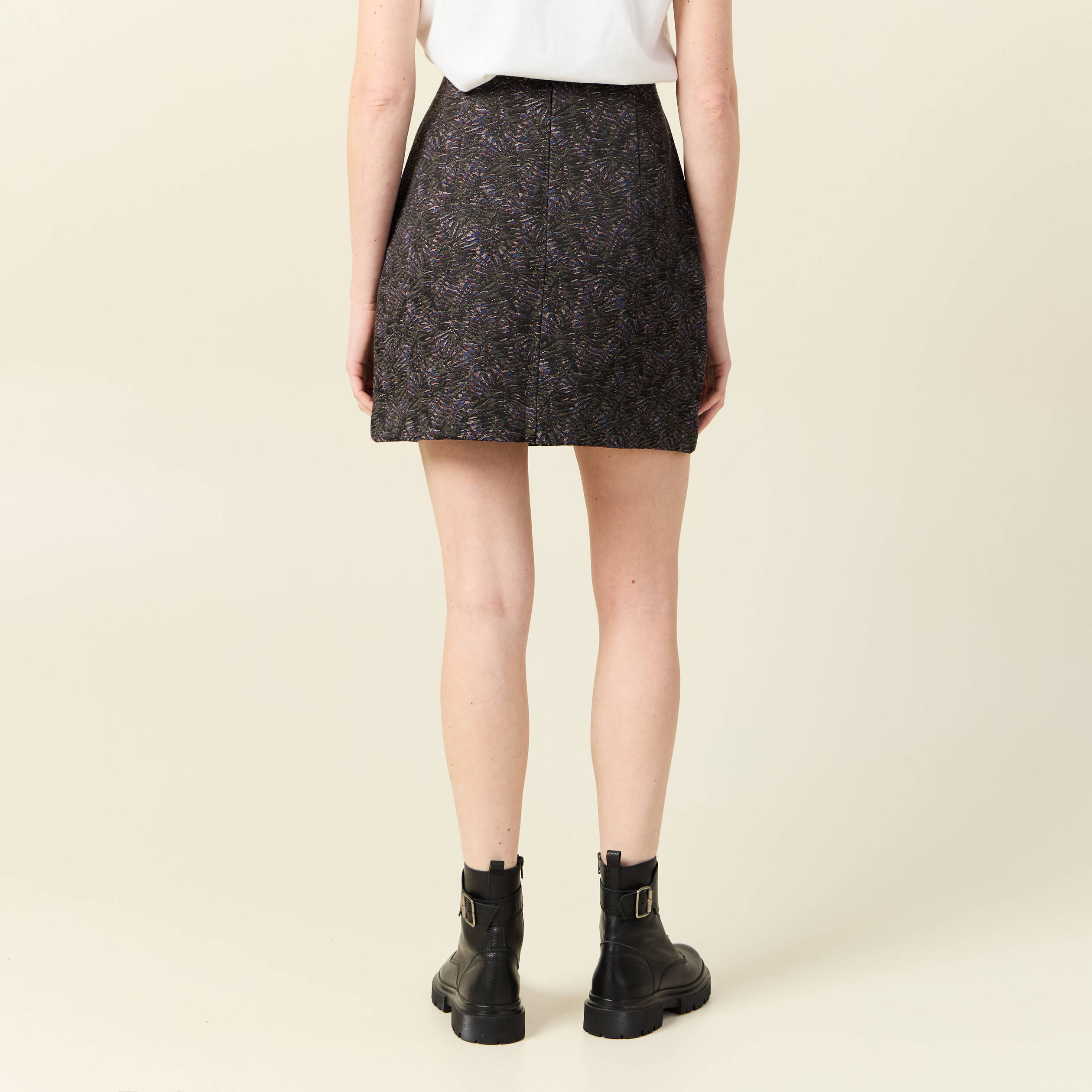 jupe droite multicolore femme Jupe droite multicolore femme