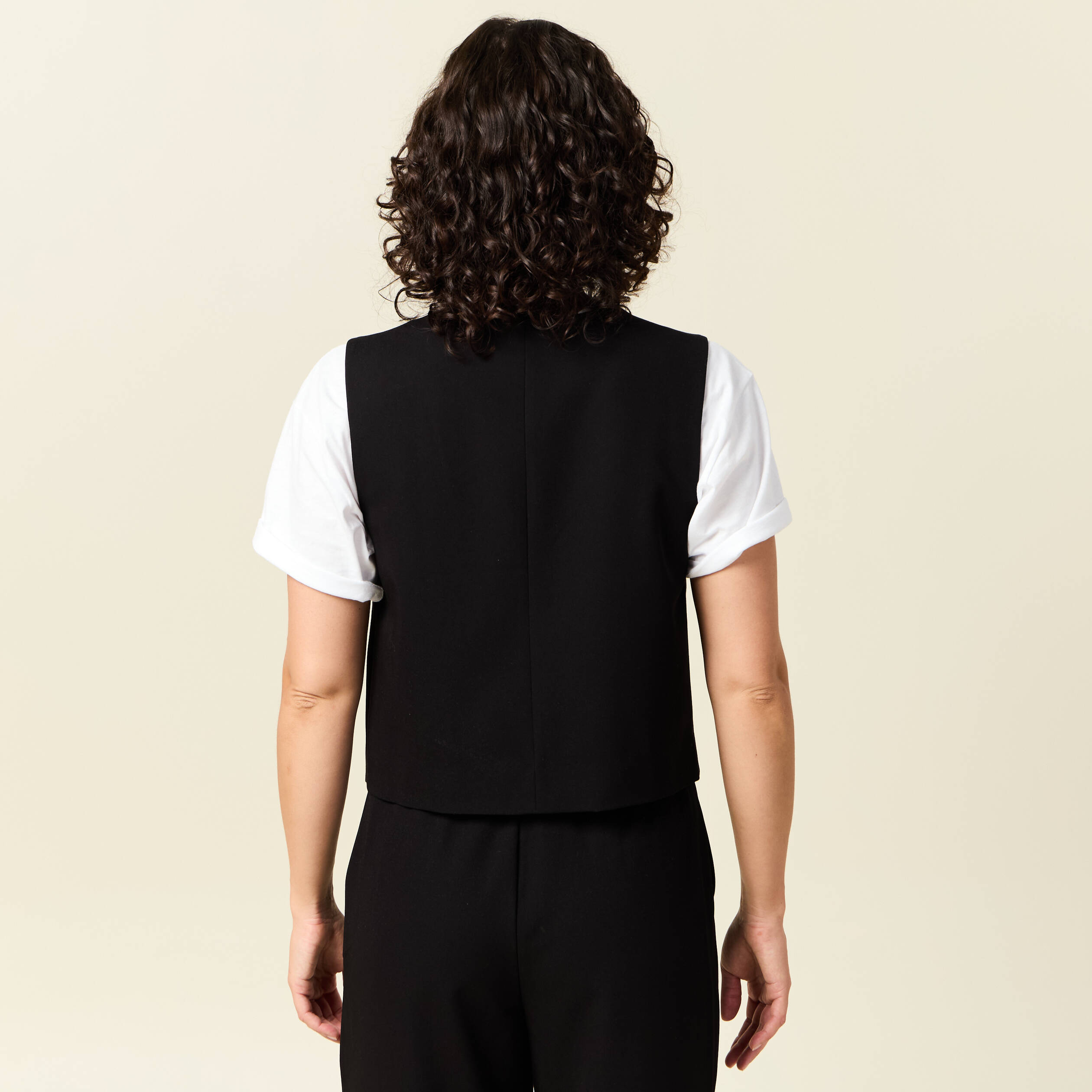 veston sans manches noir femme Veston sans manches noir femme