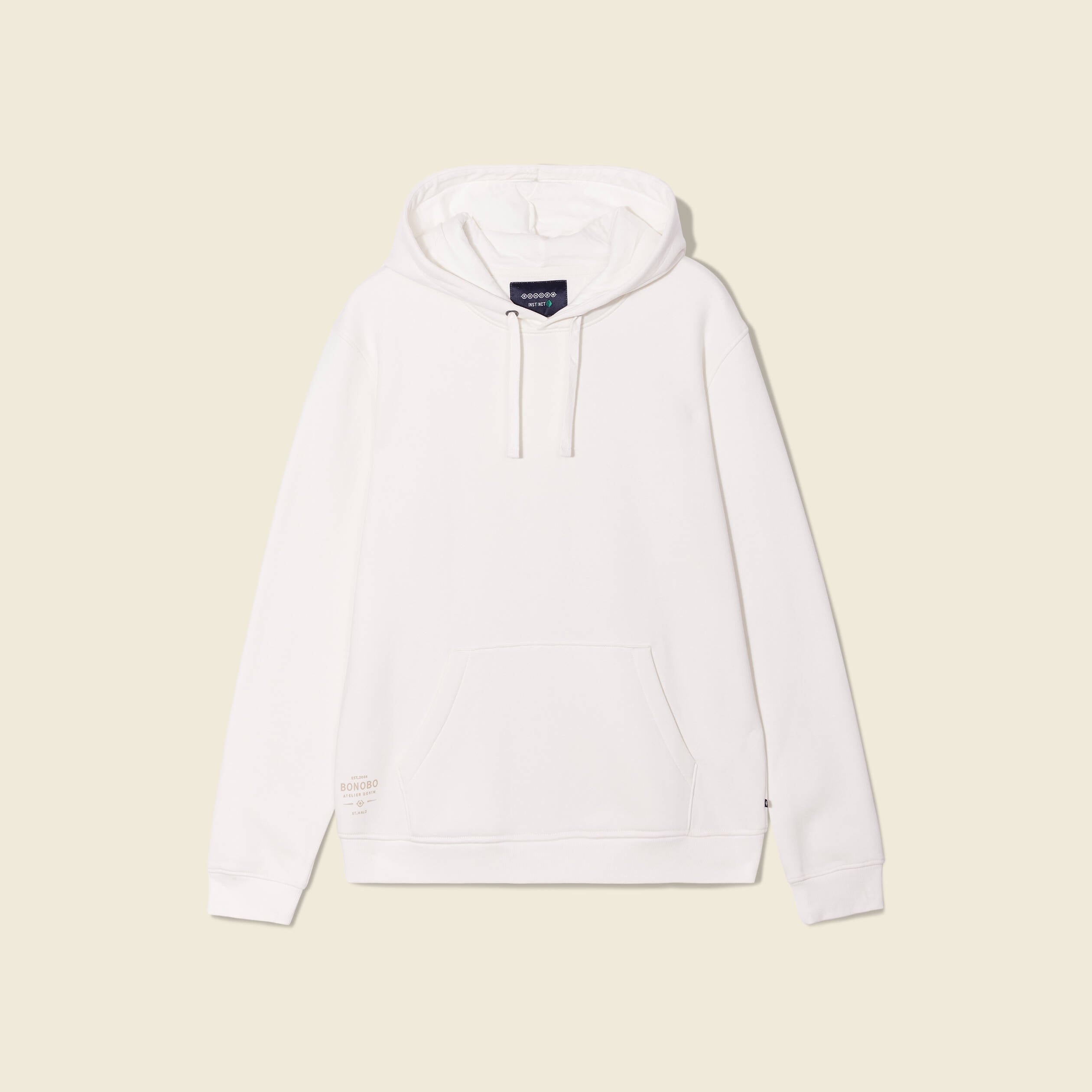 Sweat manches longues ecru homme