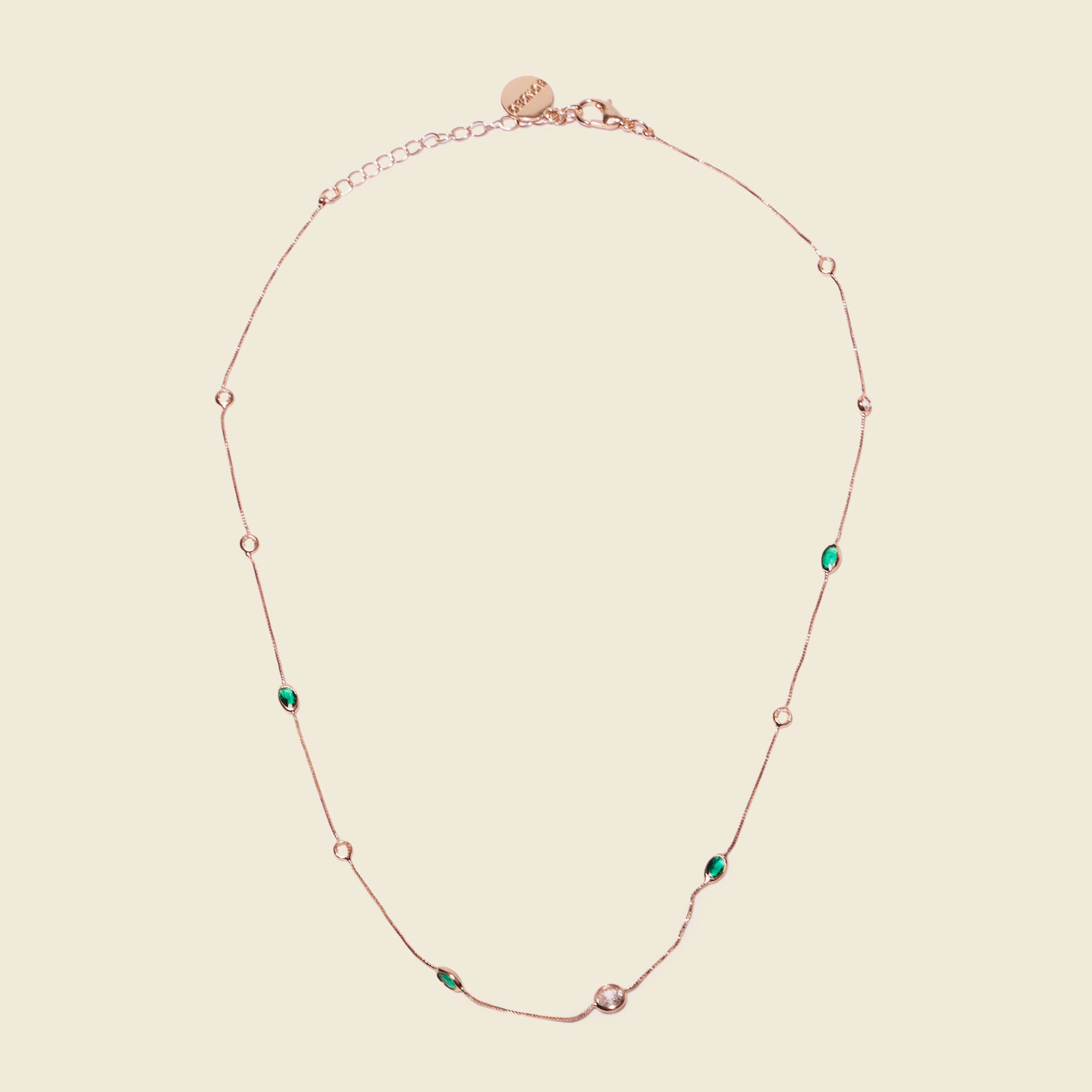 collier avec perles vert olive femme Collier avec perles vert olive femme