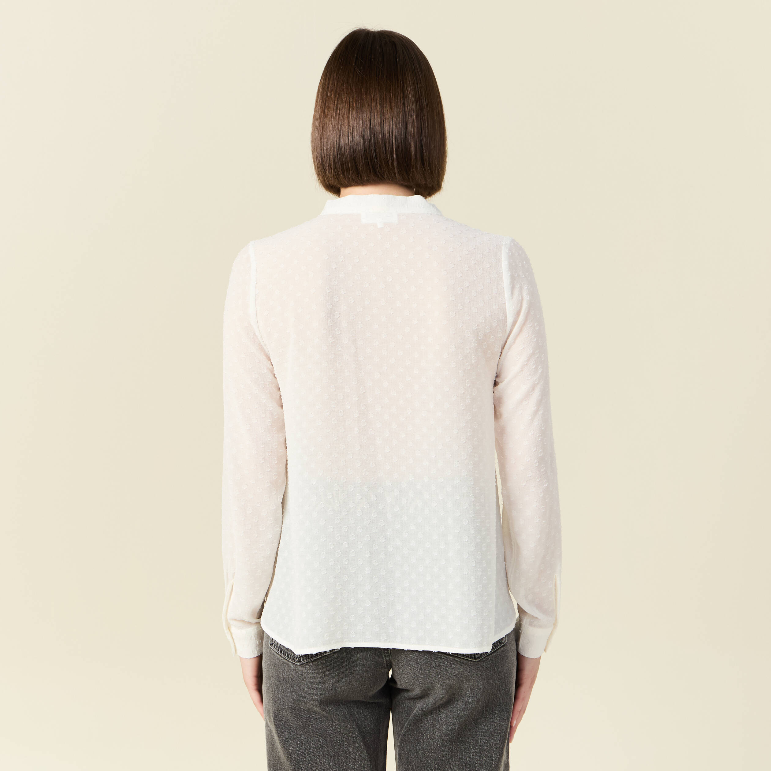 chemise eco responsable ecru femme Chemise éco-responsable ecru femme