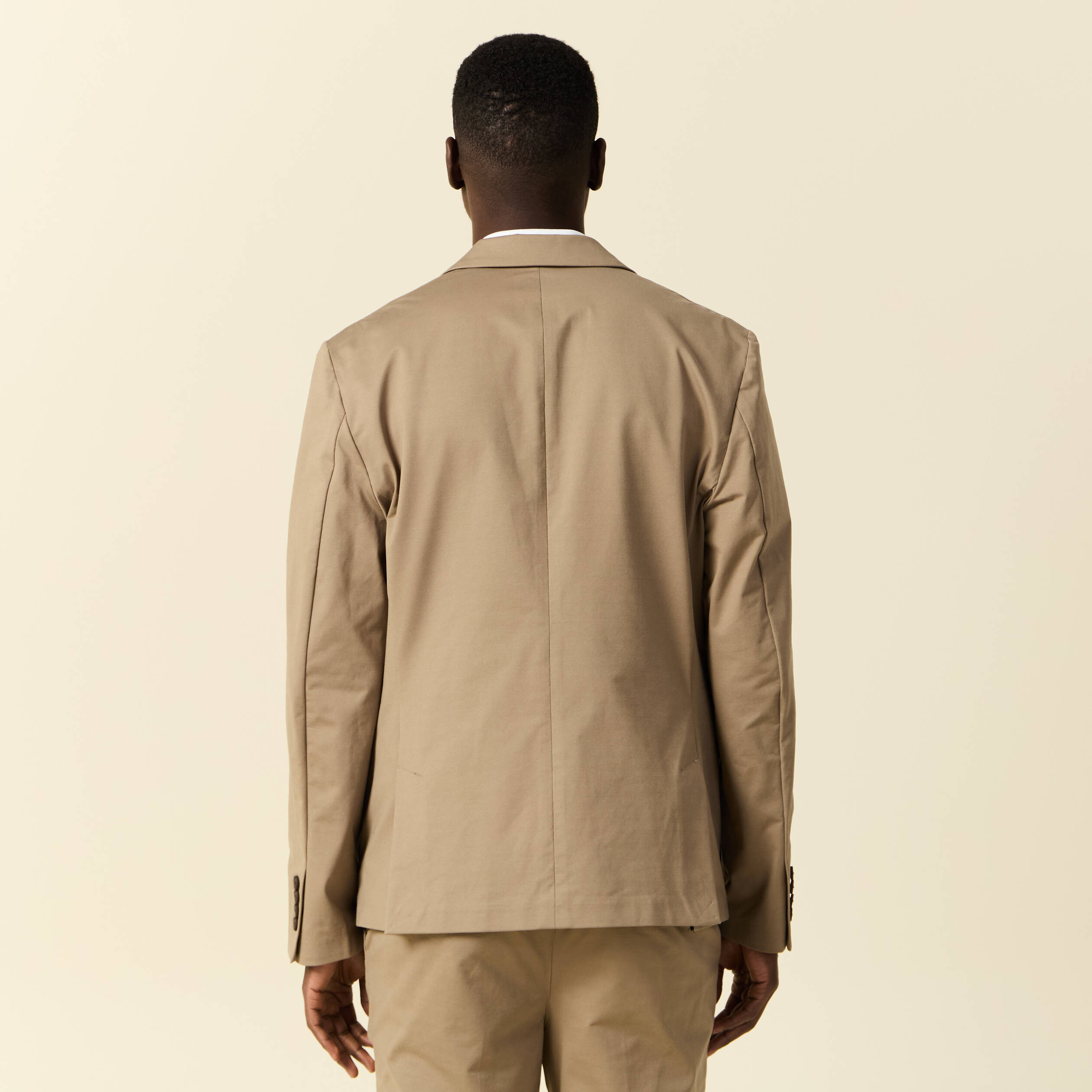Veste blazer stretch taupe homme