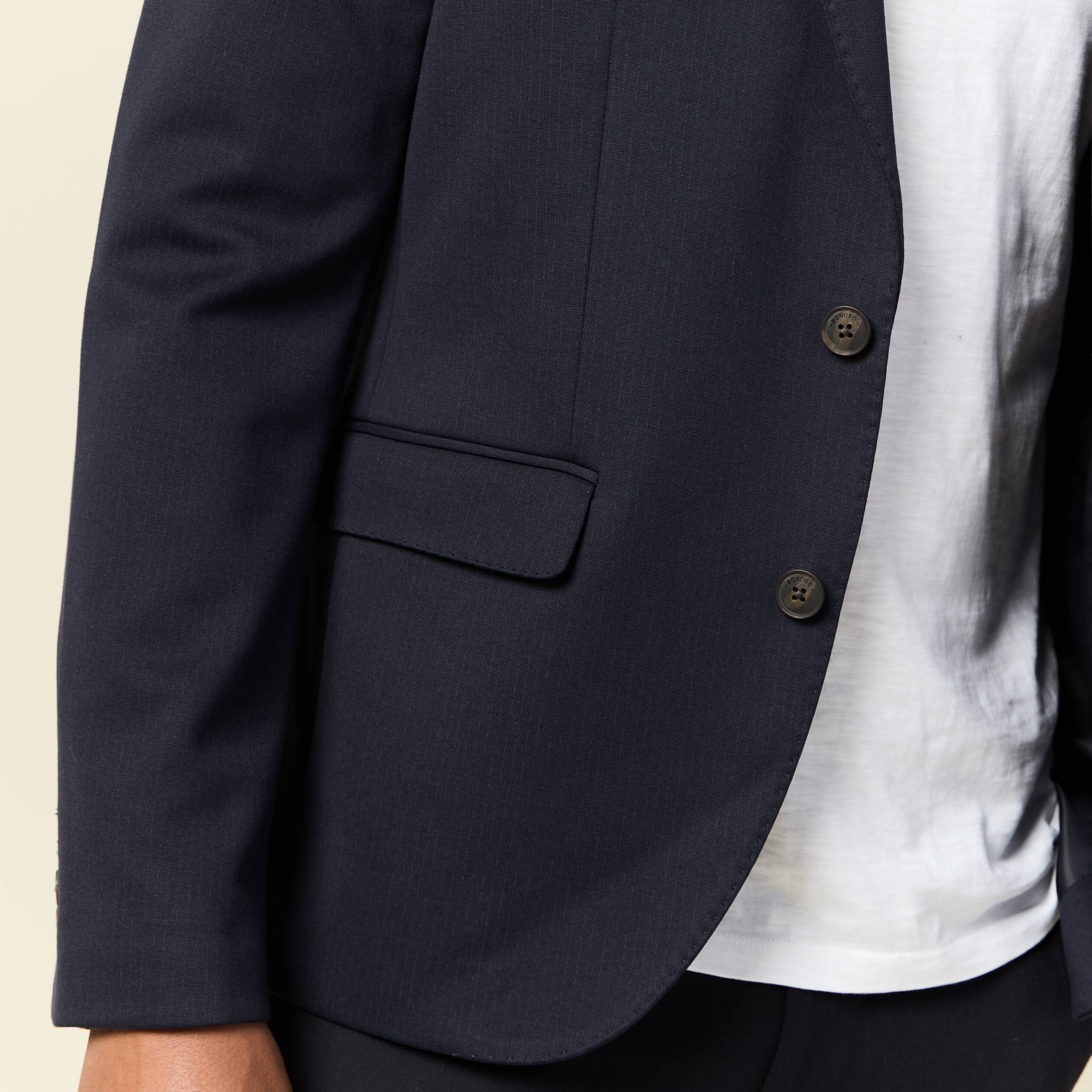 veste blazer manches longues bleu marine homme Veste blazer manches longues bleu marine homme