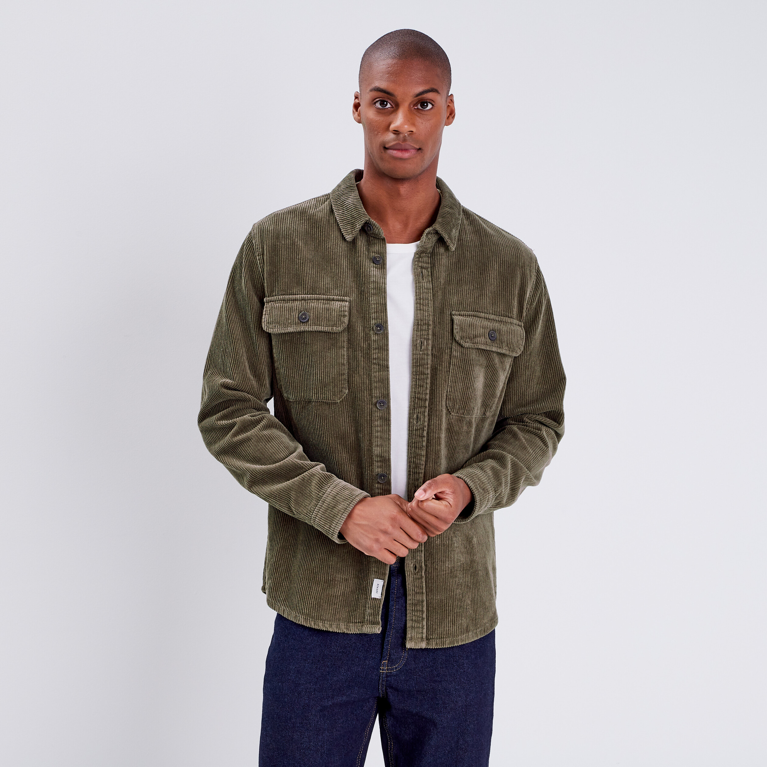 surchemise manches longues taupe homme Surchemise manches longues taupe homme