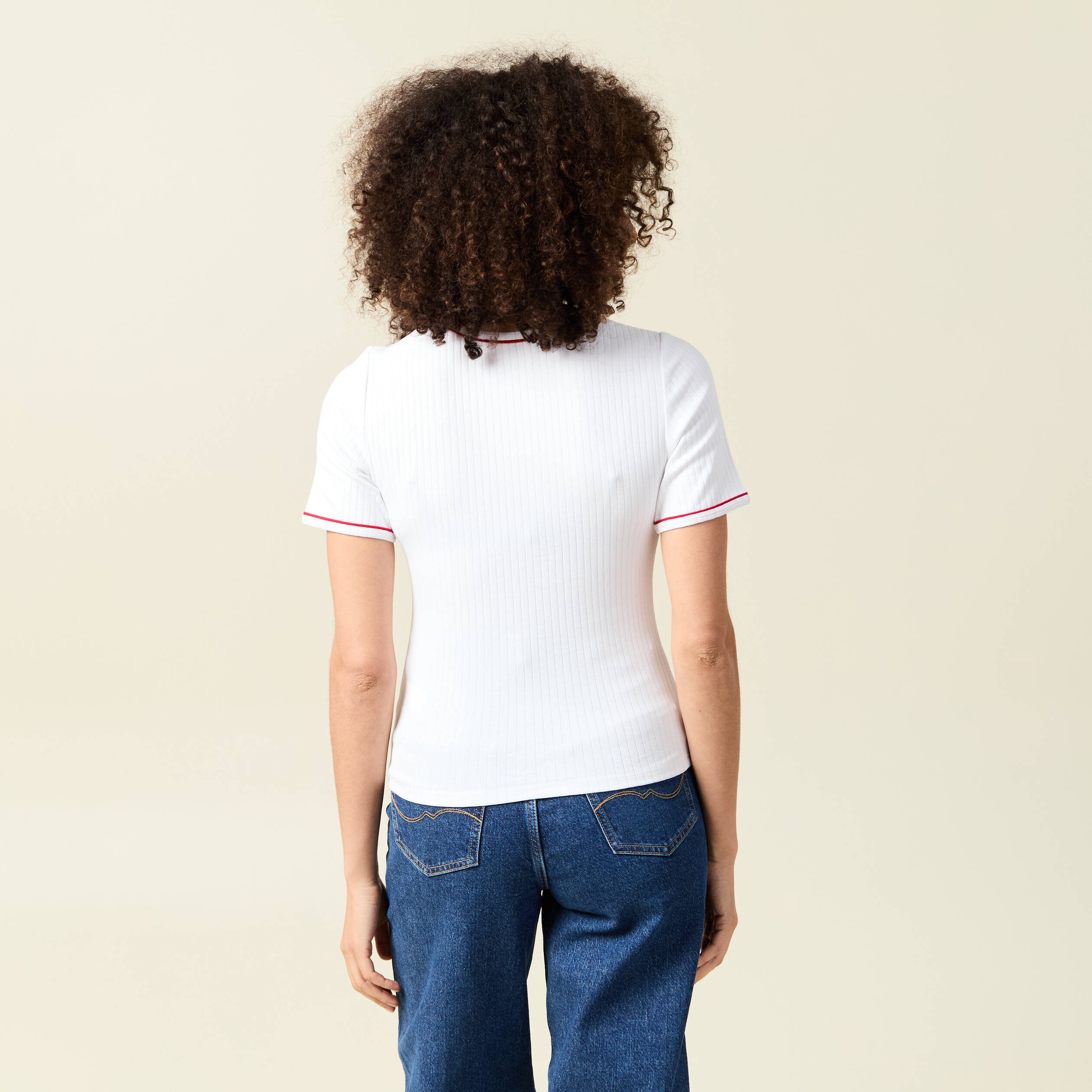 T Shirt Blanc Zara Femme Chic ZARA T-shirt Court Blanc FEMME H&M