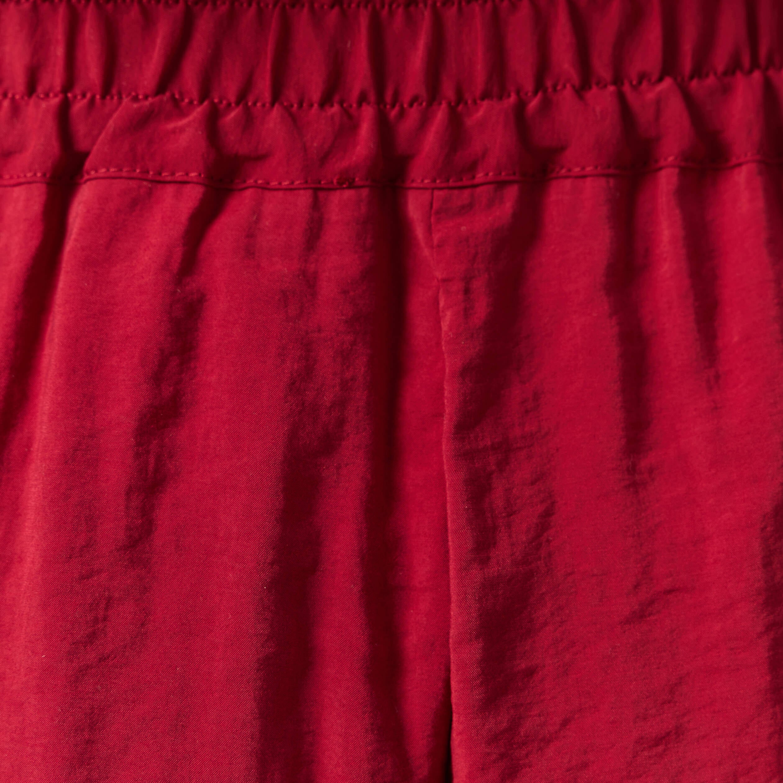 Pantalon large fluide rouge fonc&eacute; femme