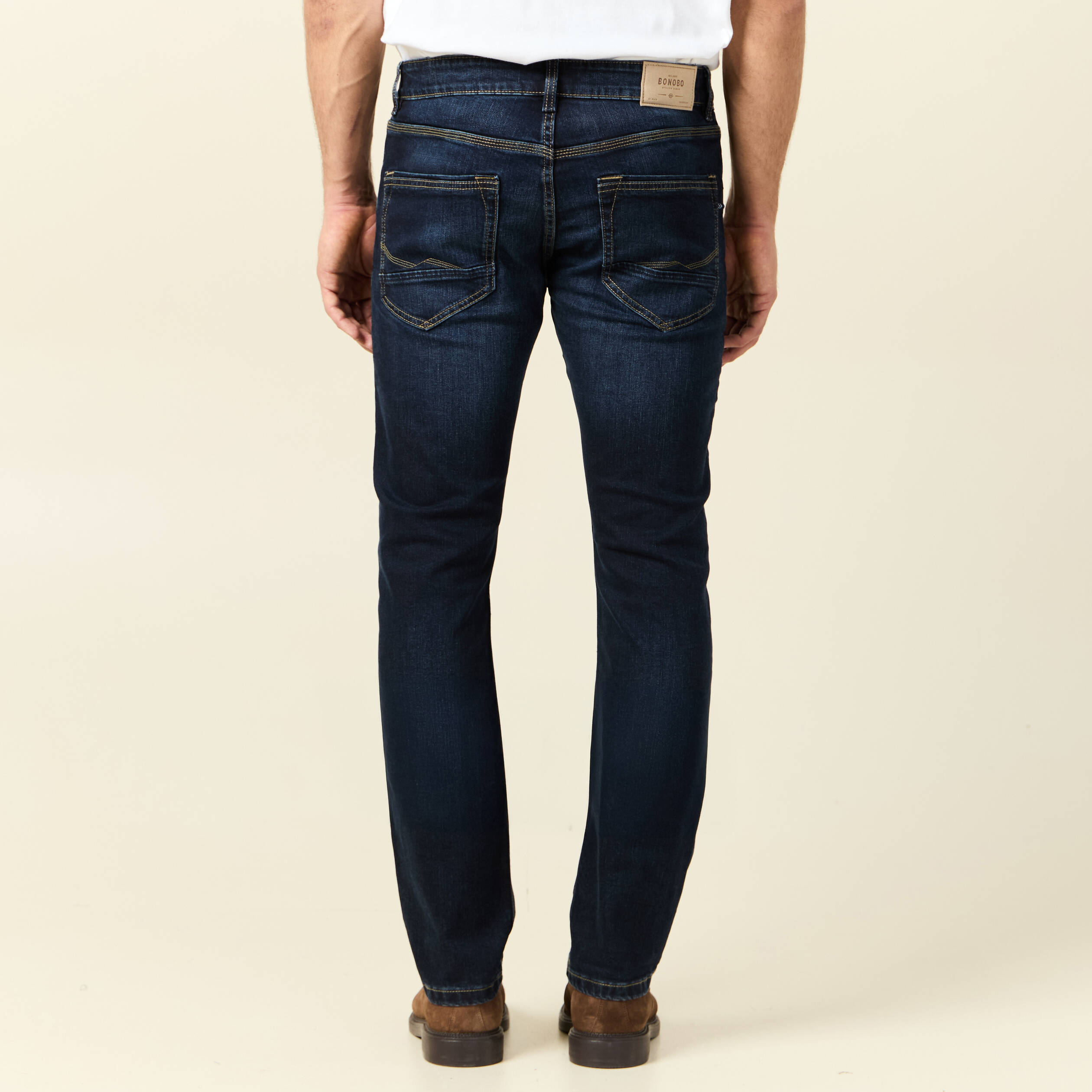jeans eco responsable straight denim brut homme Jeans éco-responsable straight denim brut homme