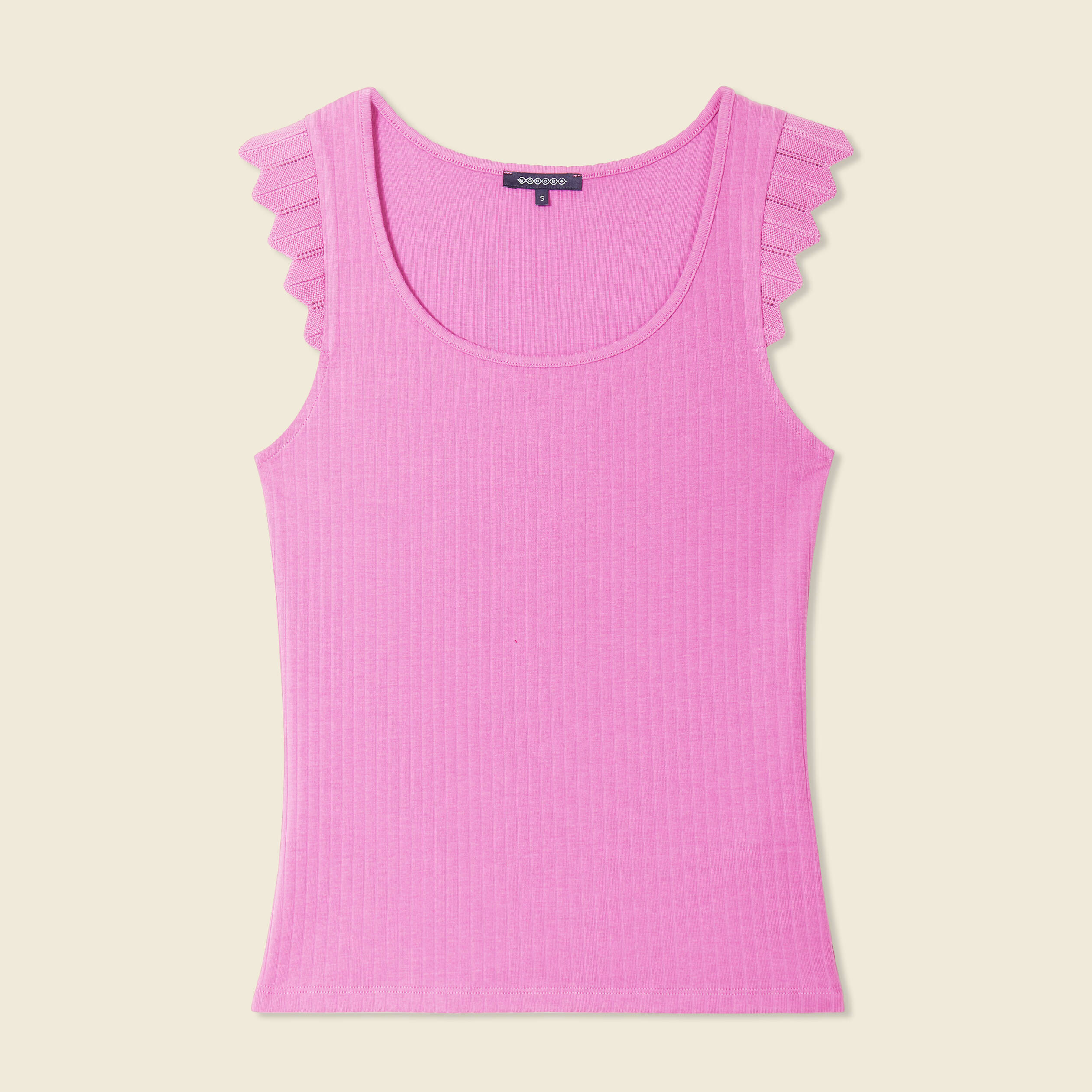 debardeur bretelles larges rose framboise femme Débardeur bretelles larges rose framboise femme