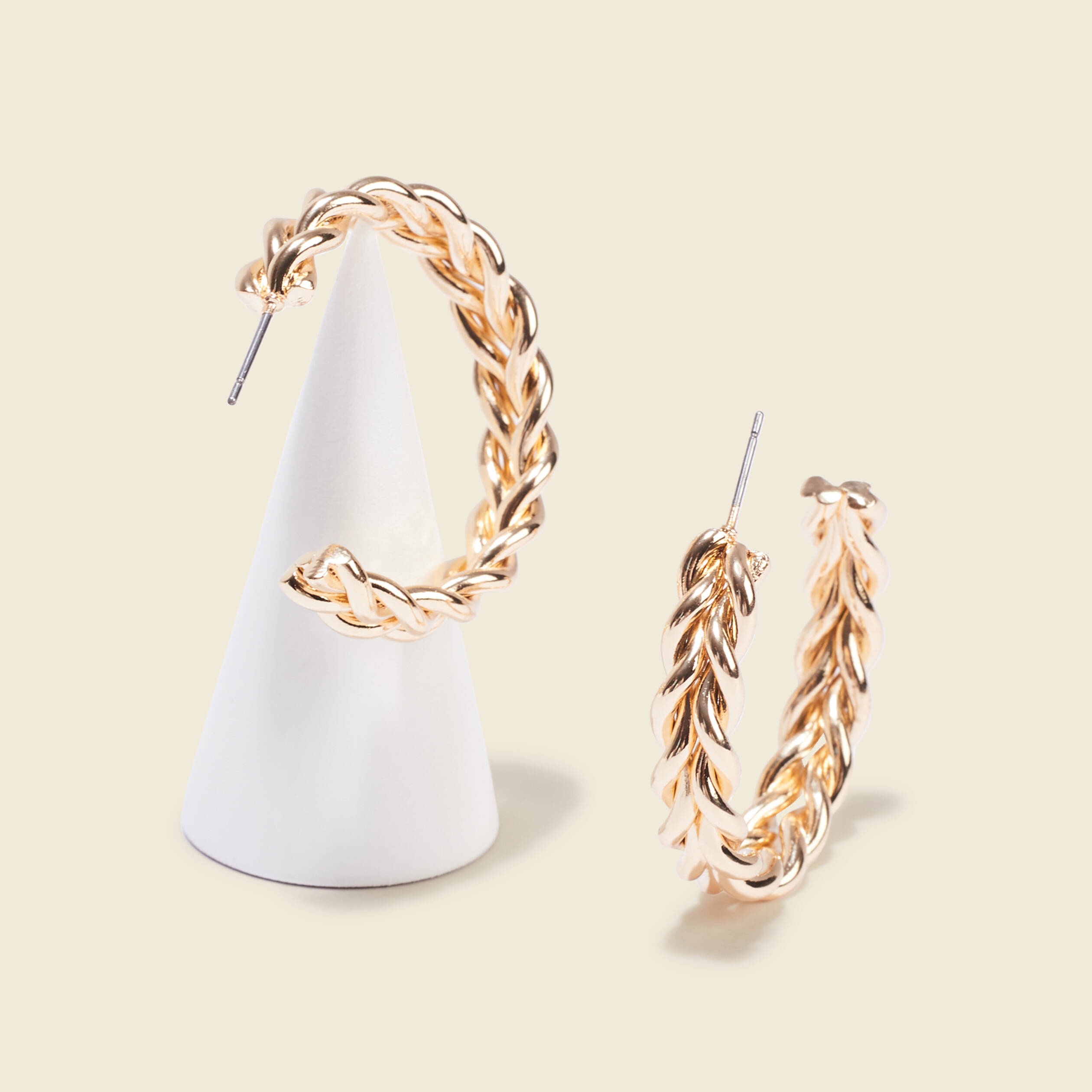 Boucles d'oreilles créoles couleur or femme