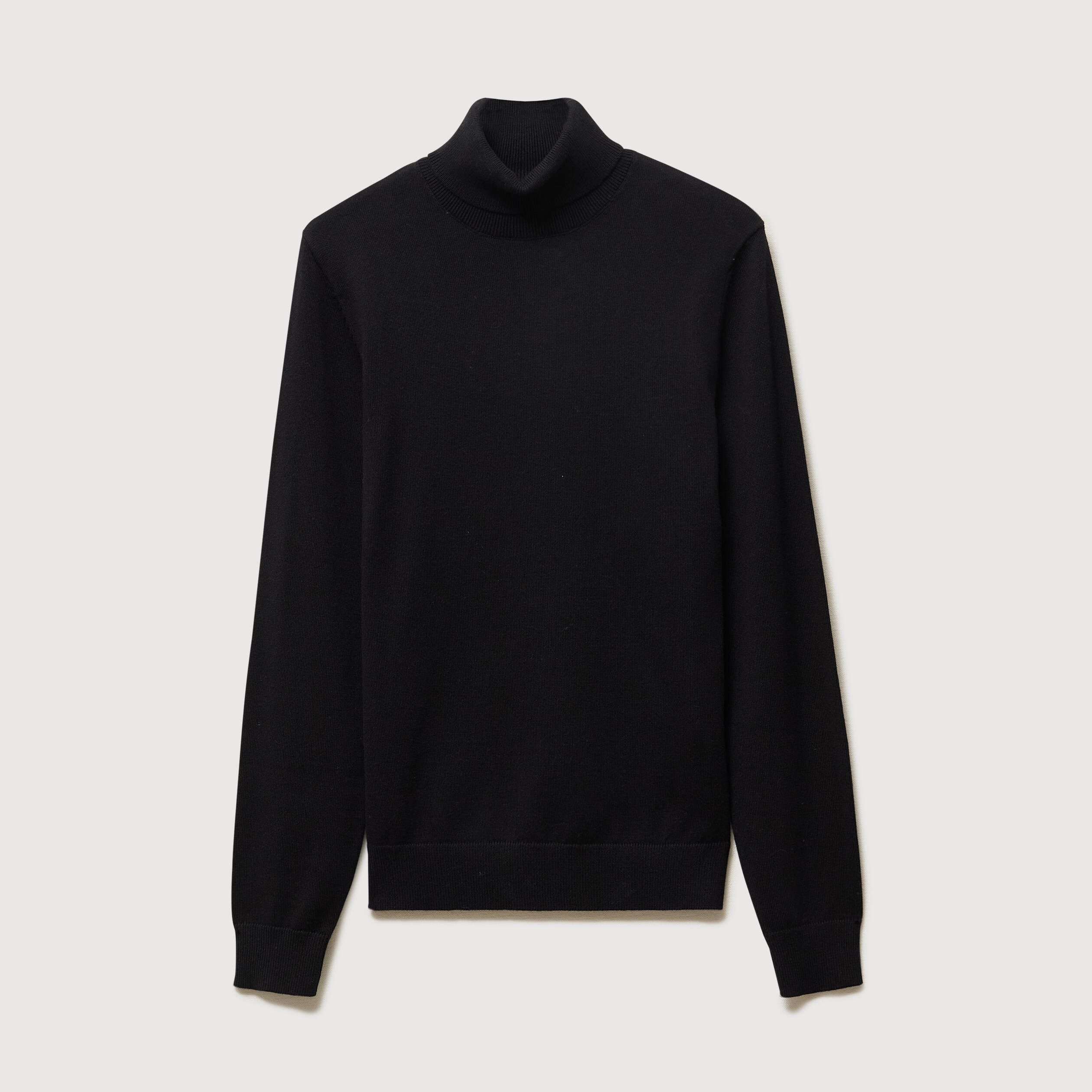 Pull manches longues noir homme
