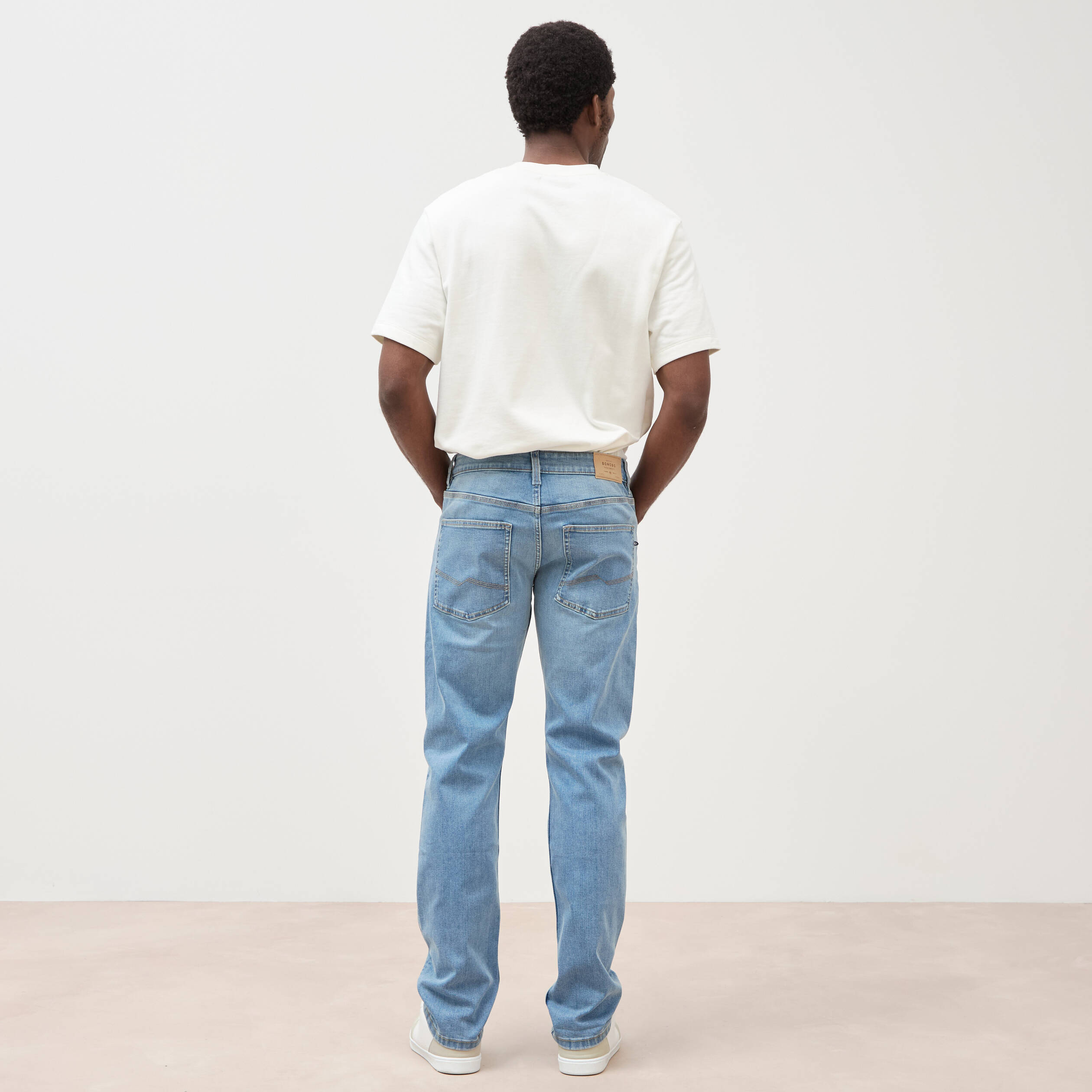 Jeans straight denim used homme