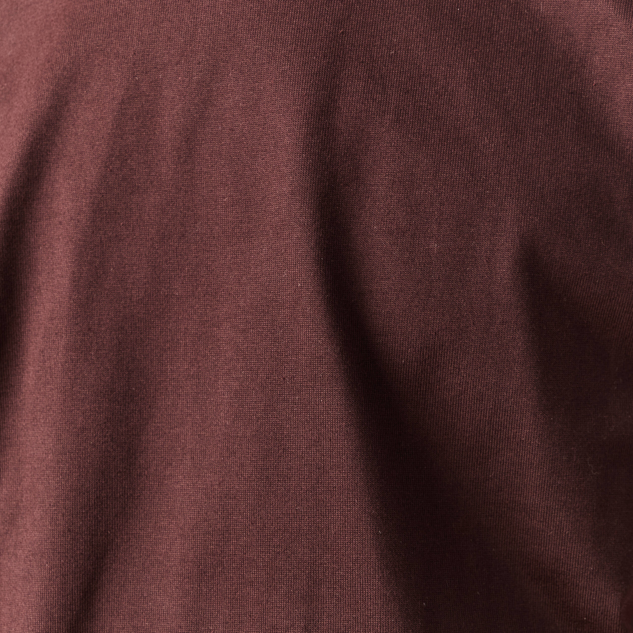 T-shirt en coton marron fonc&eacute; homme