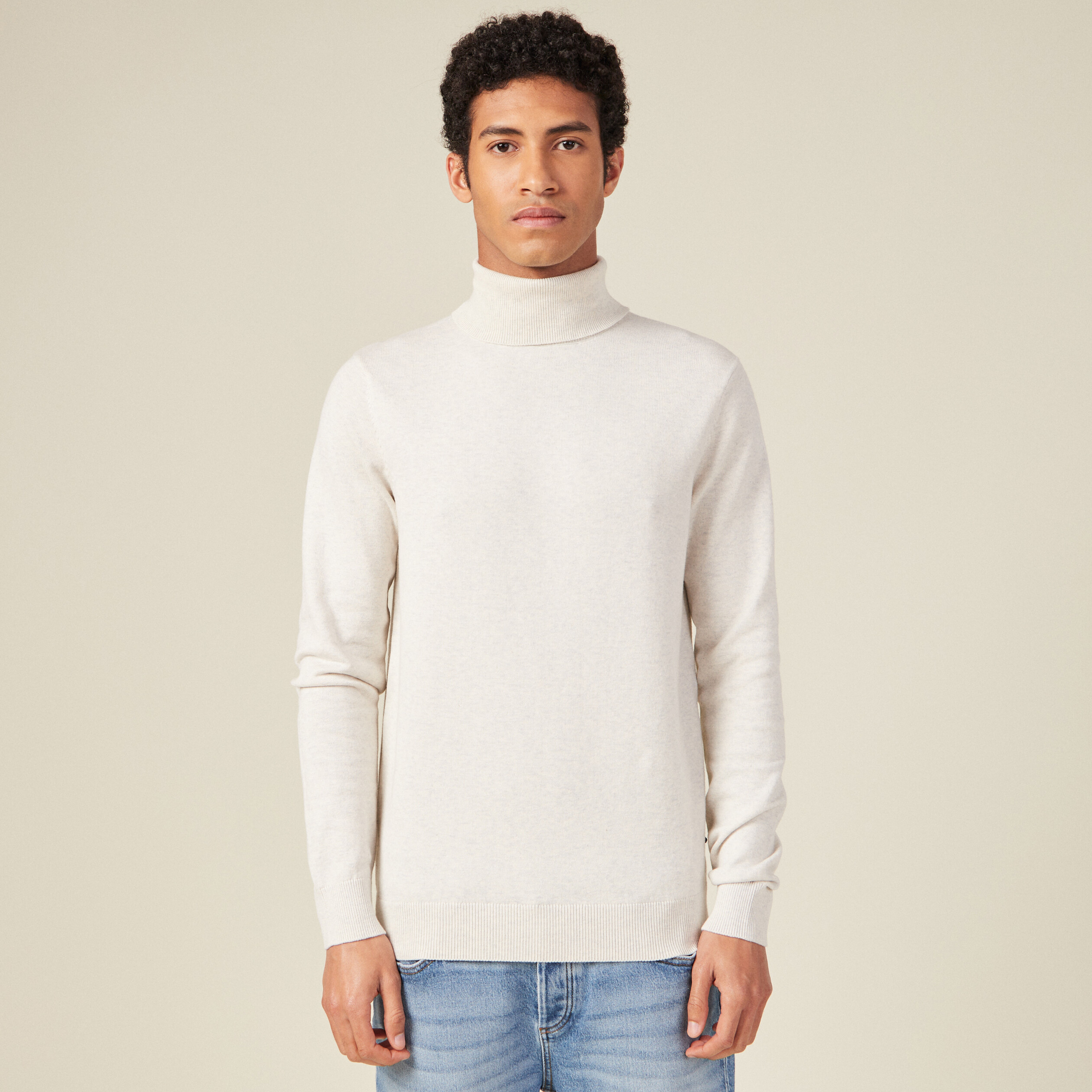 pull manches longues ecru homme Pull manches longues ecru homme