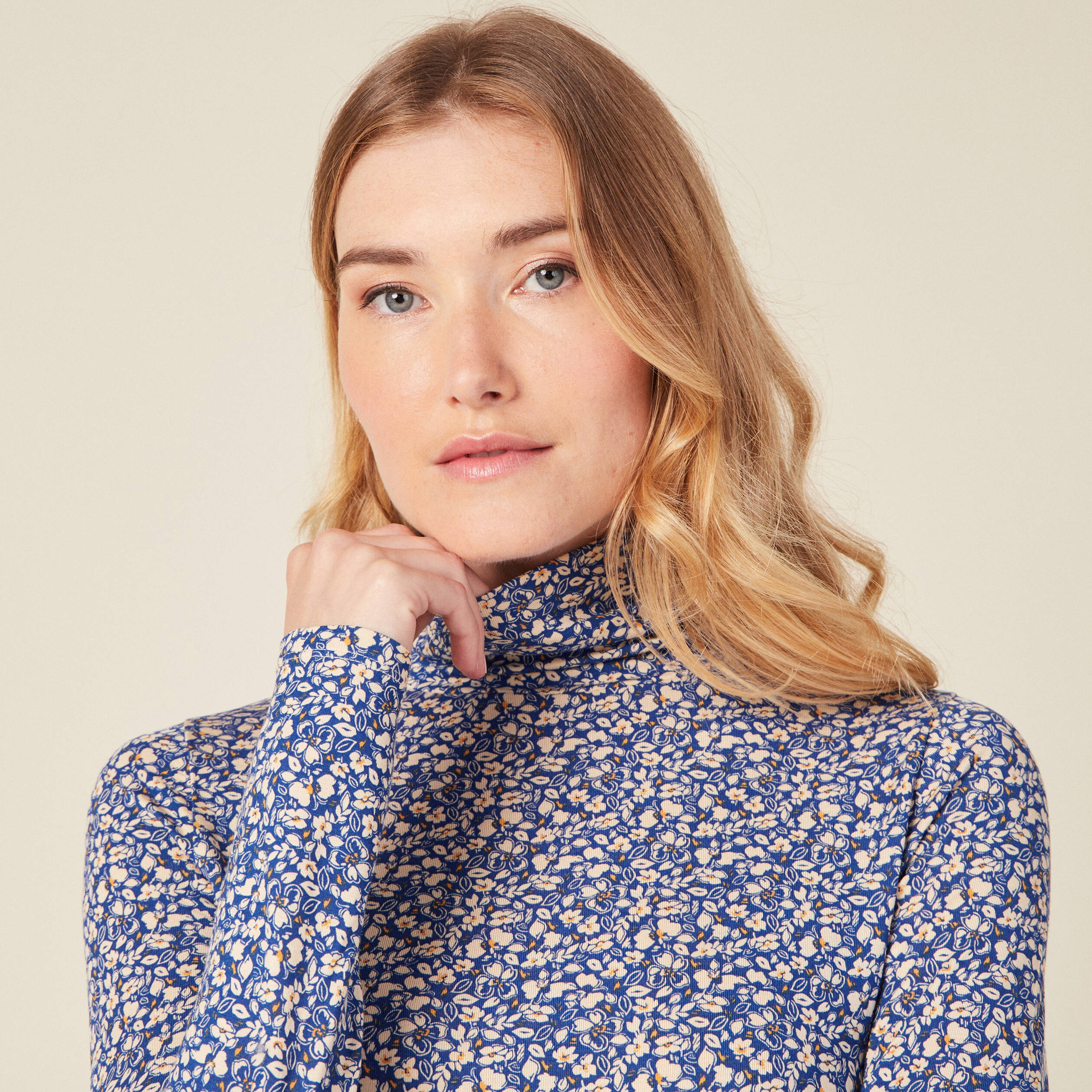 t shirt manches longues bleu femme T-shirt manches longues bleu femme