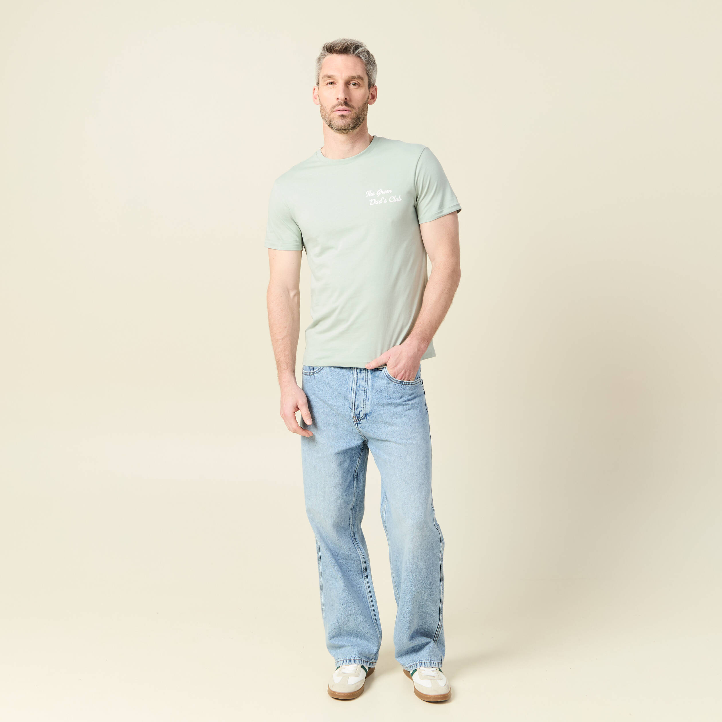 T-shirt manches courtes vert clair homme