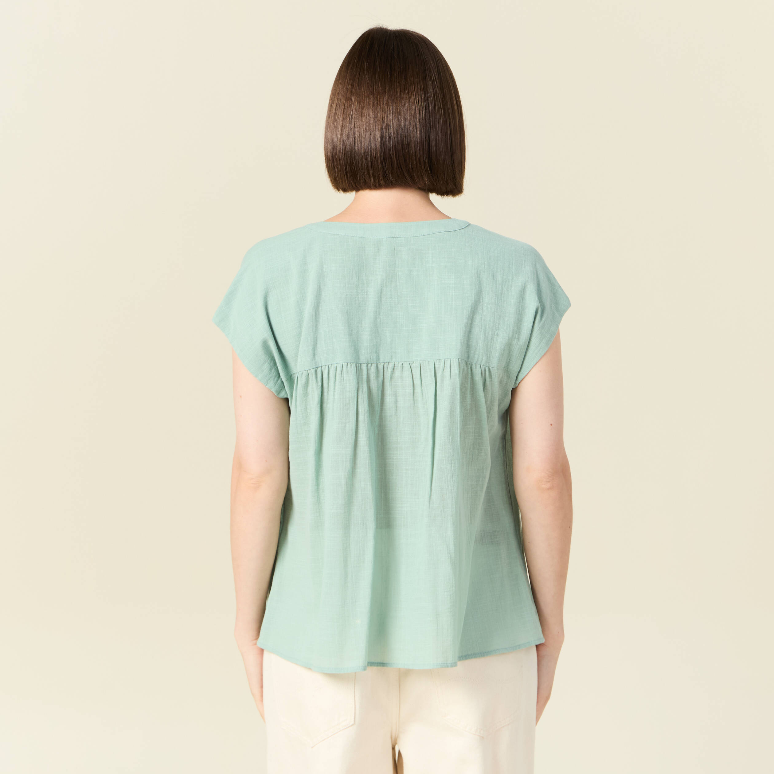 chemise manches courtes vert pastel femme Chemise manches courtes vert pastel femme