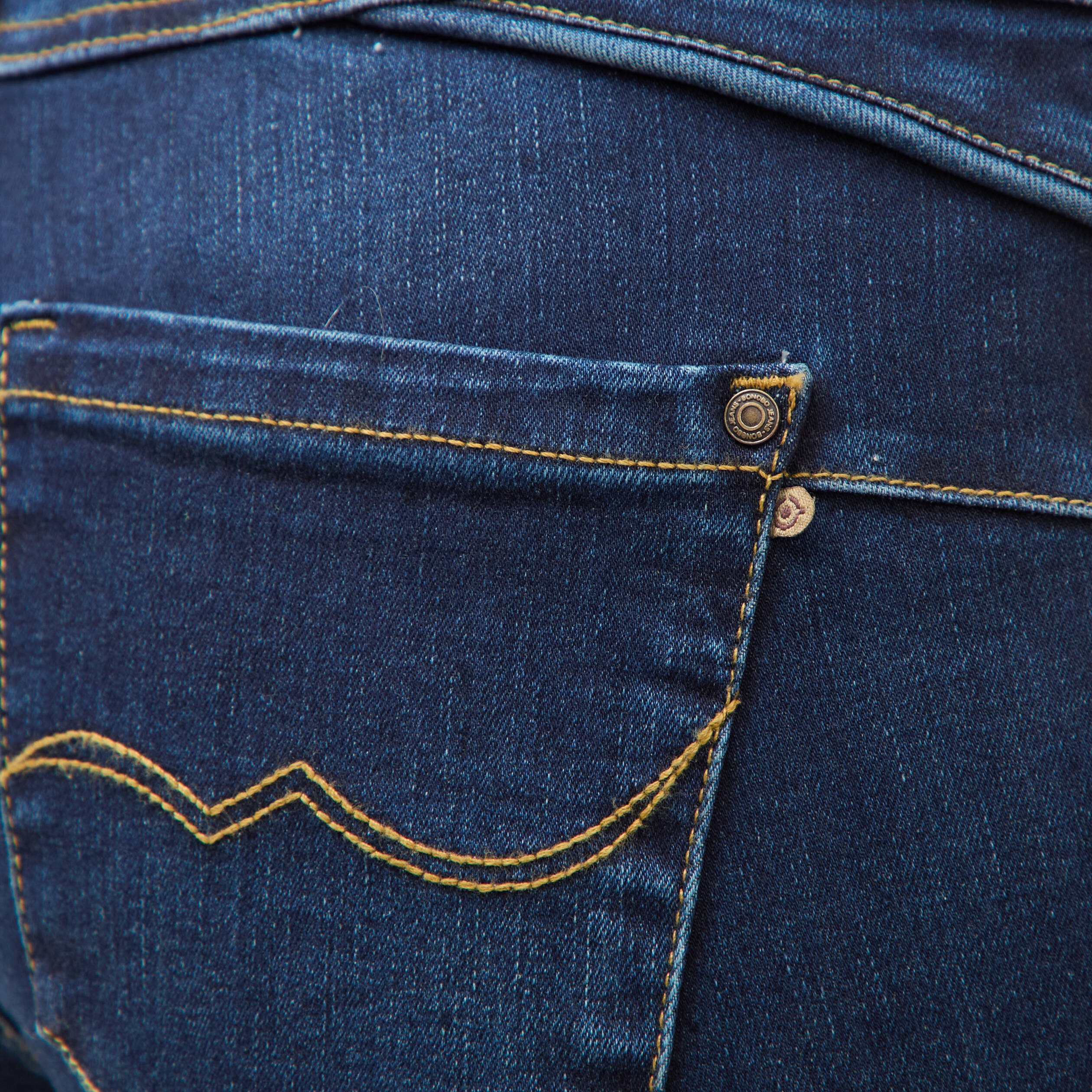 Jeans regular 7/8&egrave;me denim brut femme