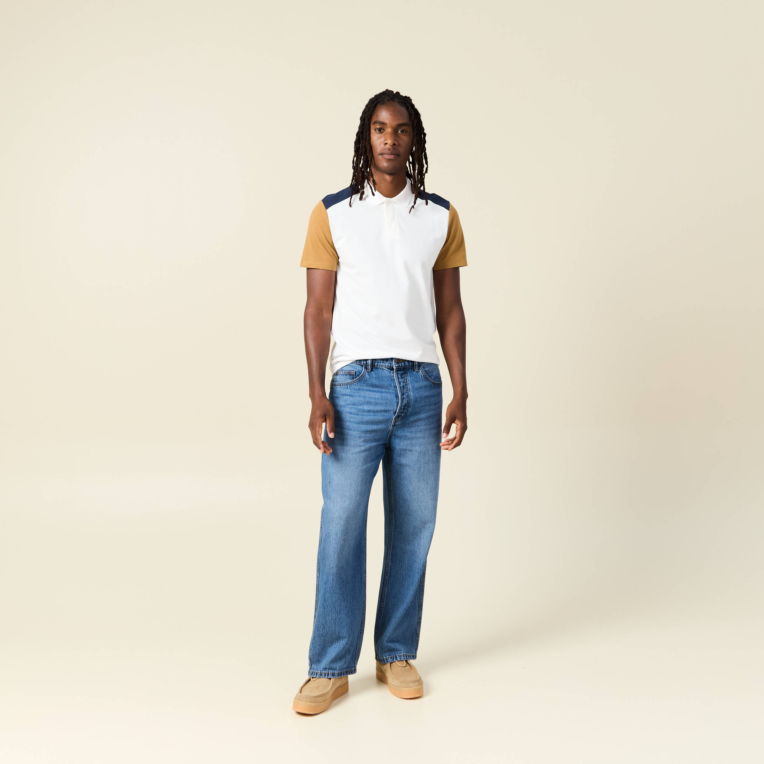 polo manches courtes camel homme Polo manches courtes camel homme