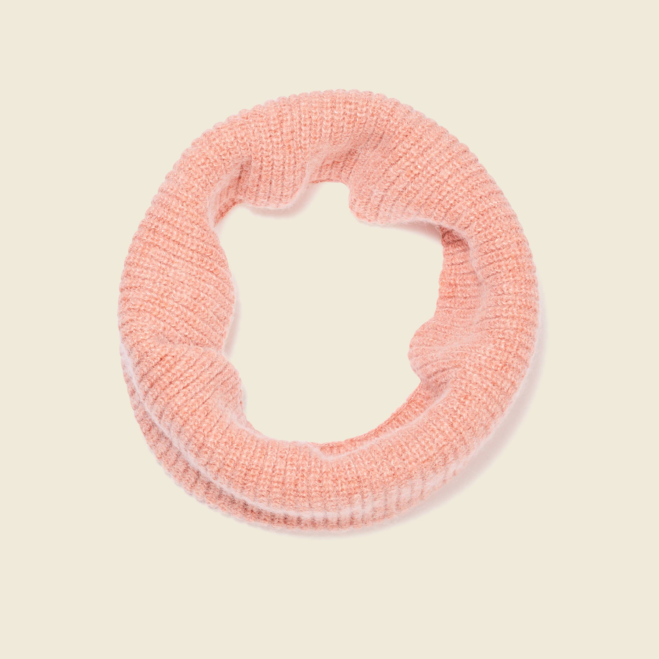 Snood tricot&eacute; fabriqu&eacute; en France orange fonc&eacute; femme