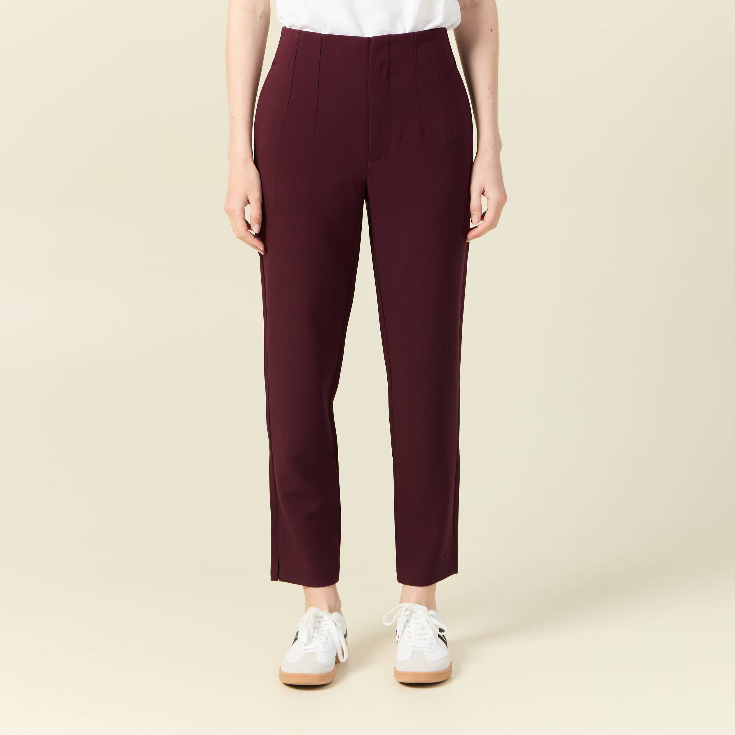 Pantalon Violet Foncé Talbots Taille 14 Femme - Neuf Avec étiquettes, Coupe Casual