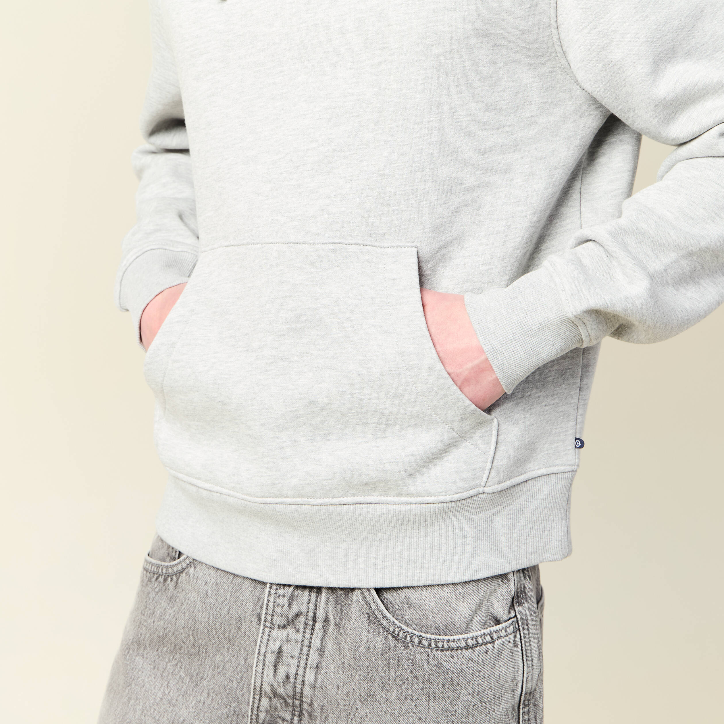 Pull à capuche gris - Fleece Lounge SKIMS en solde