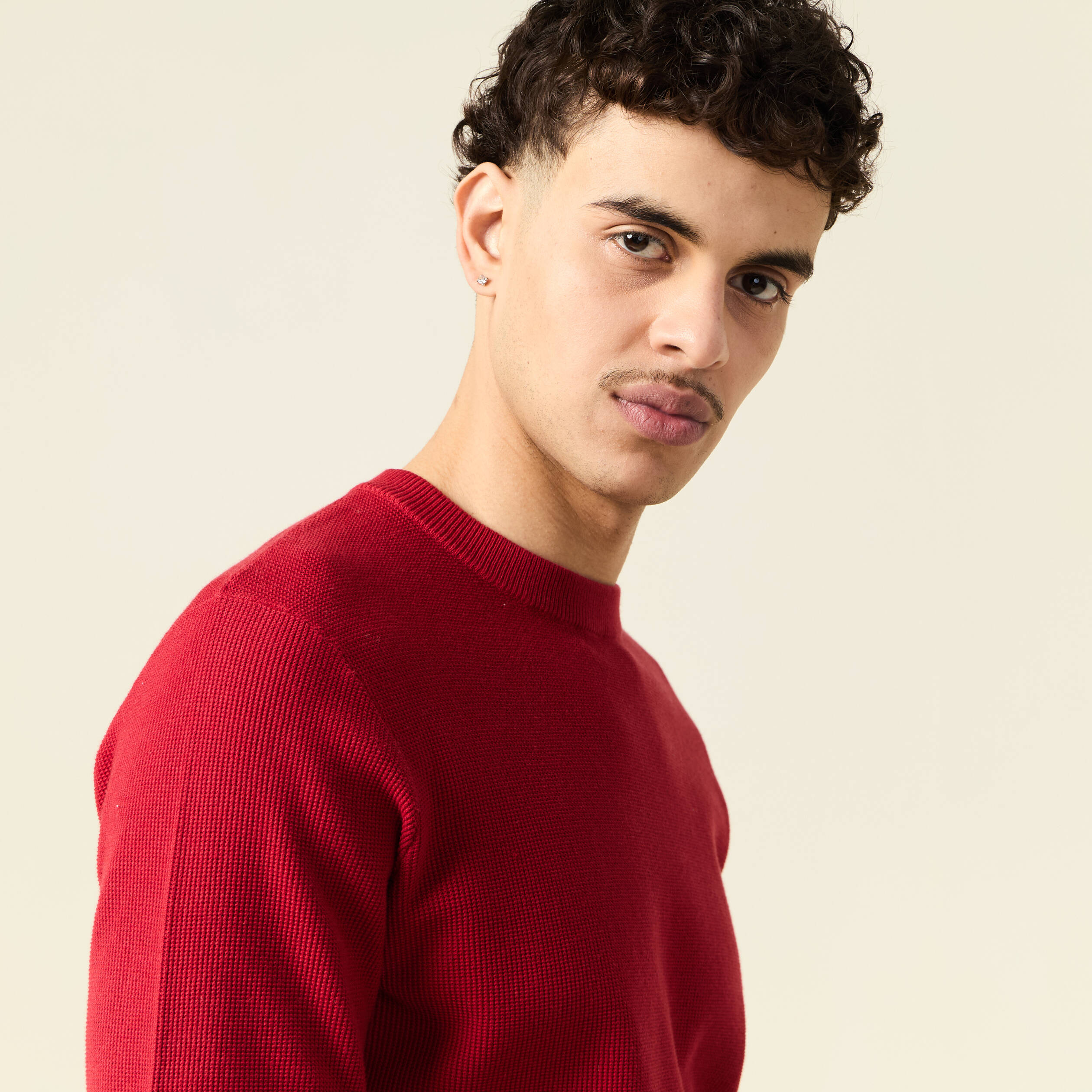 pull eco responsable rouge fonce homme Pull éco-responsable rouge foncé homme