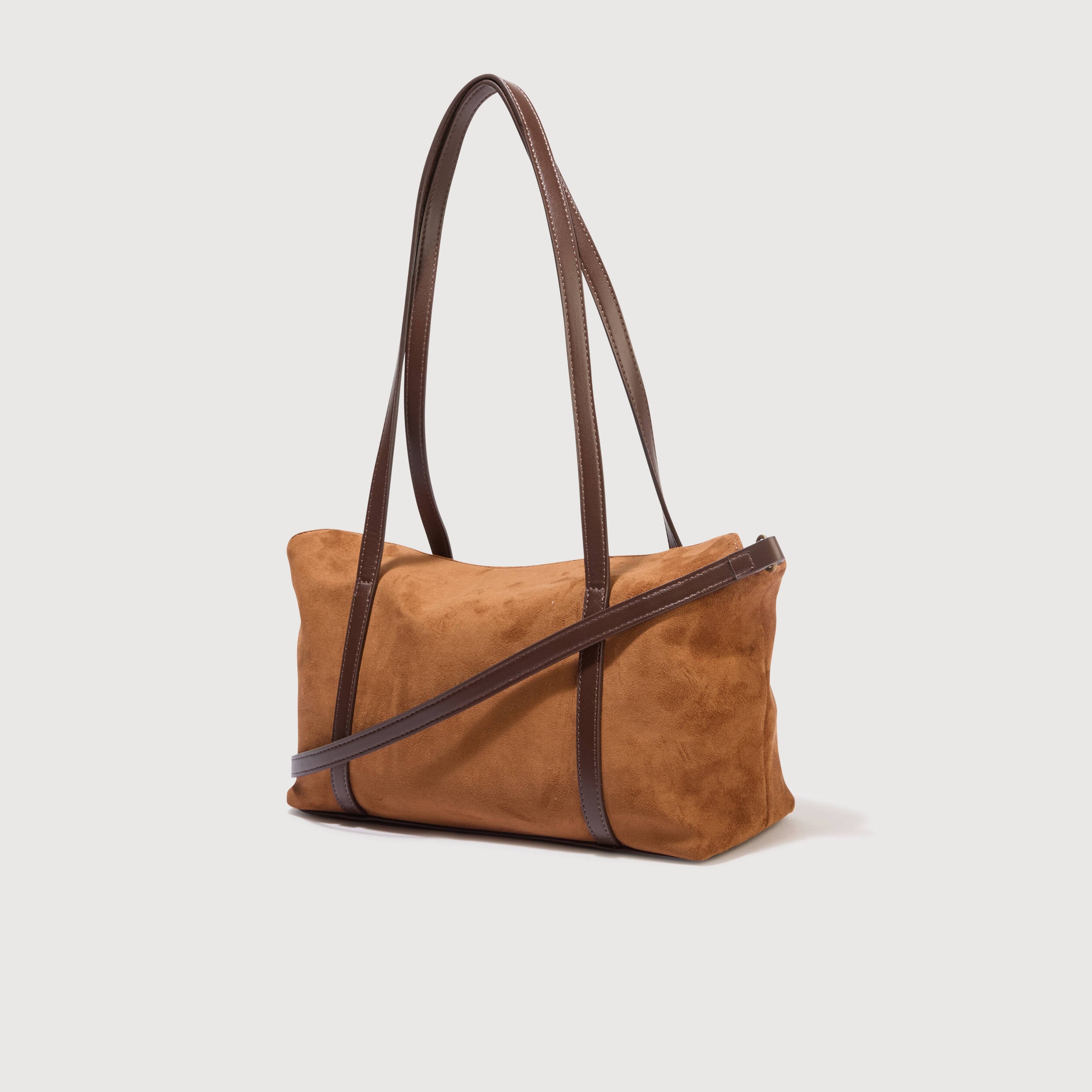Sac bandouli&egrave;re avec doublure camel femme
