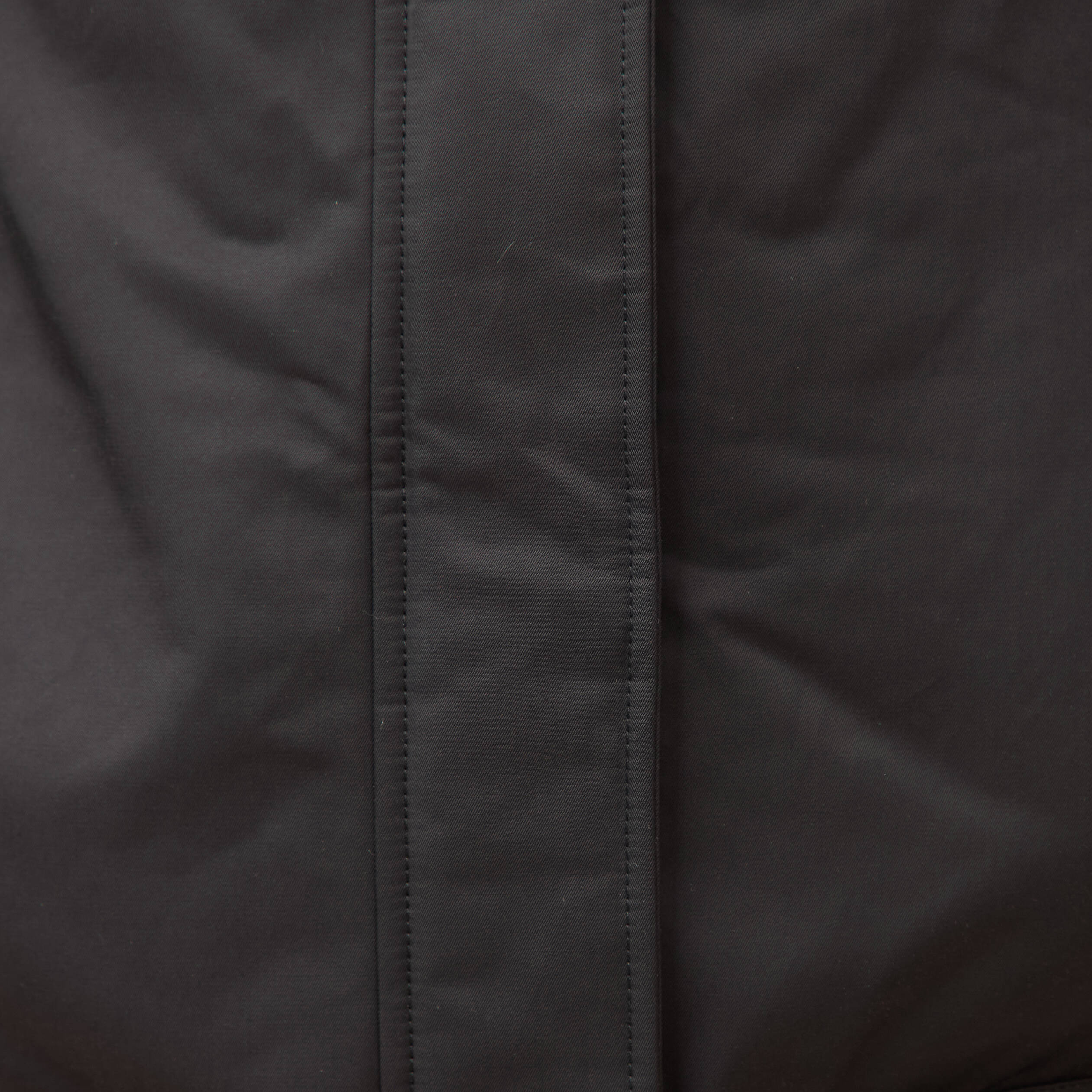 Parka droite &agrave; capuche noir femme