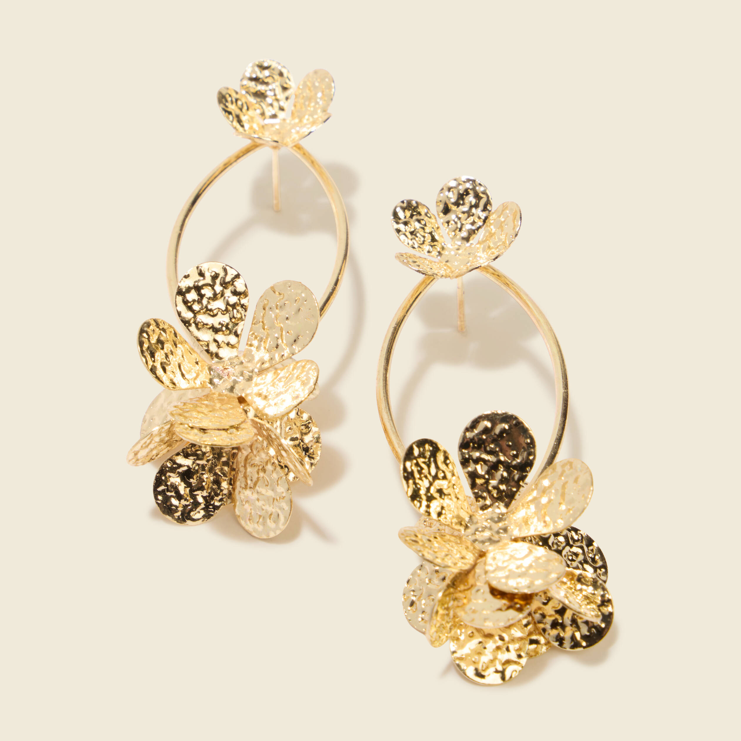 Boucles d'oreilles couleur or femme