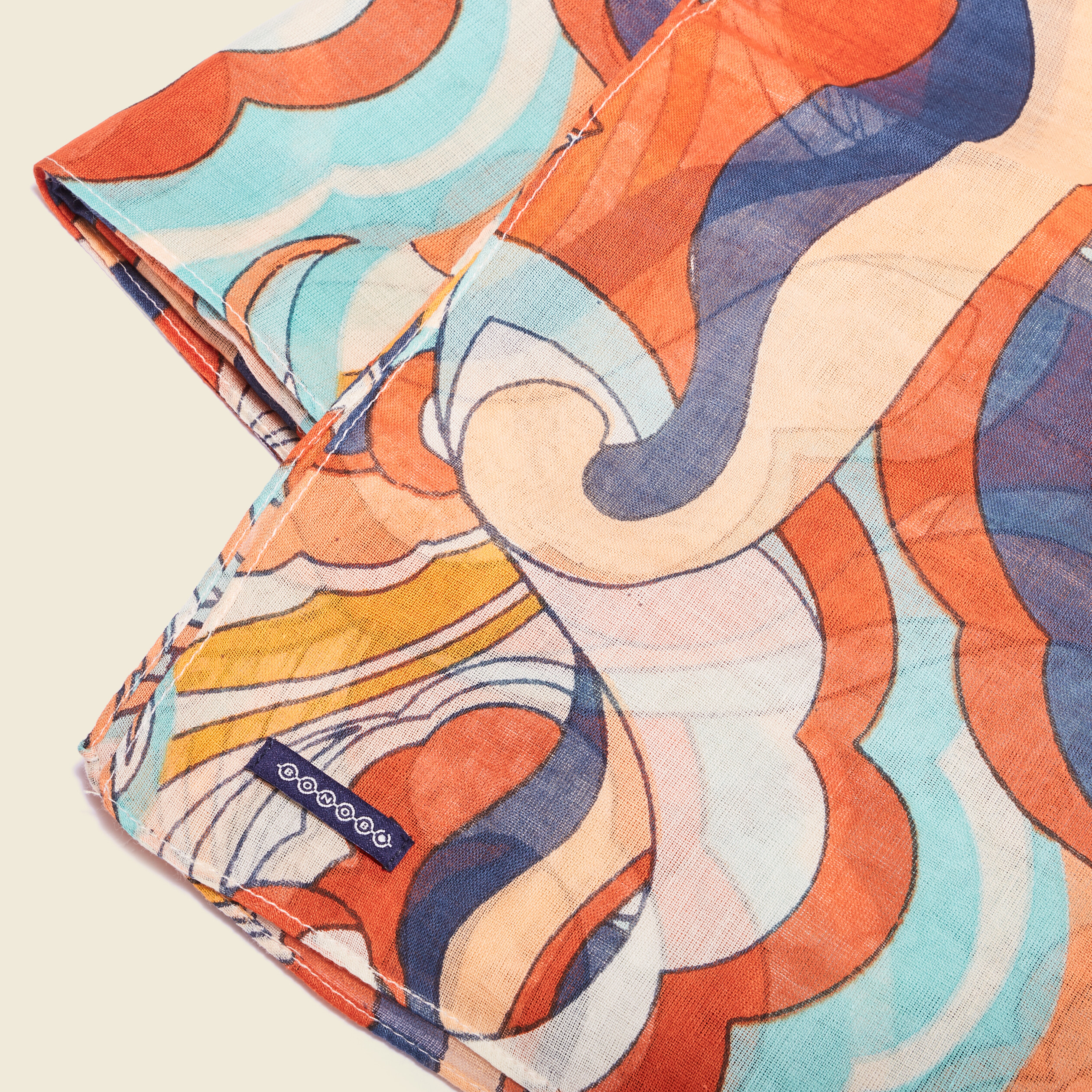 Foulard orange clair femme