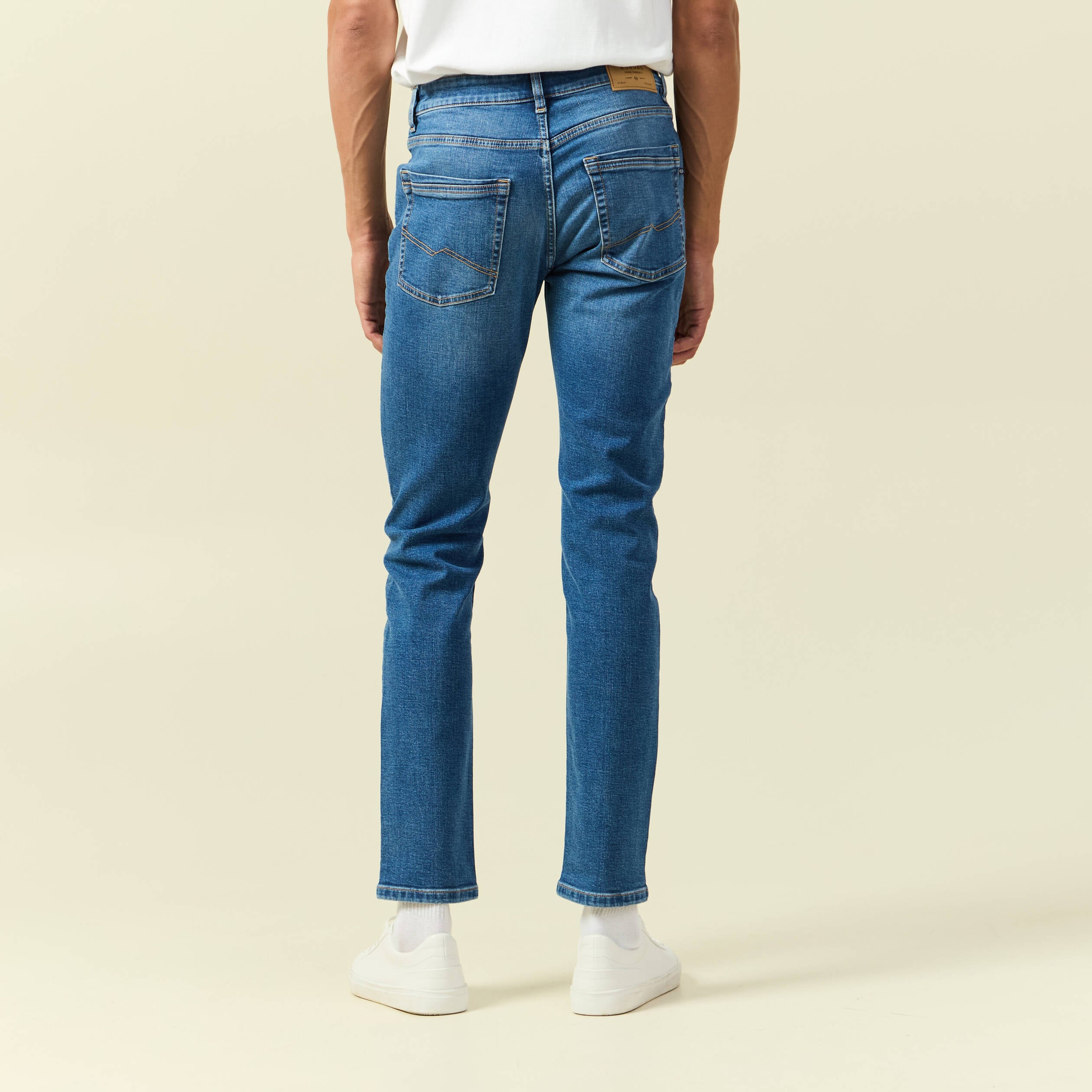 Jeans slim 5 poches longueur 32 denim stone homme