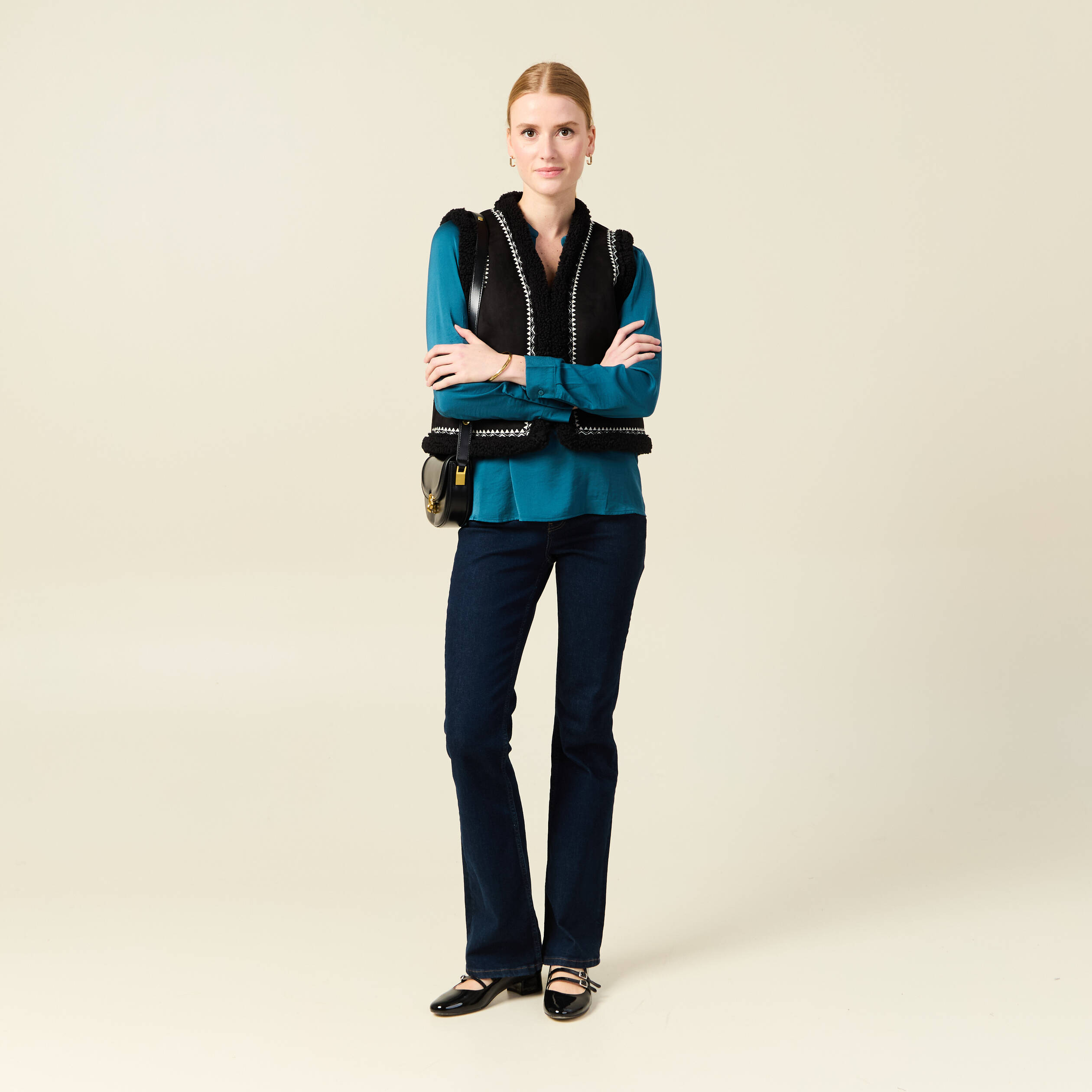 blouse manches longues satin bleu gris femme Blouse manches longues satin bleu gris femme