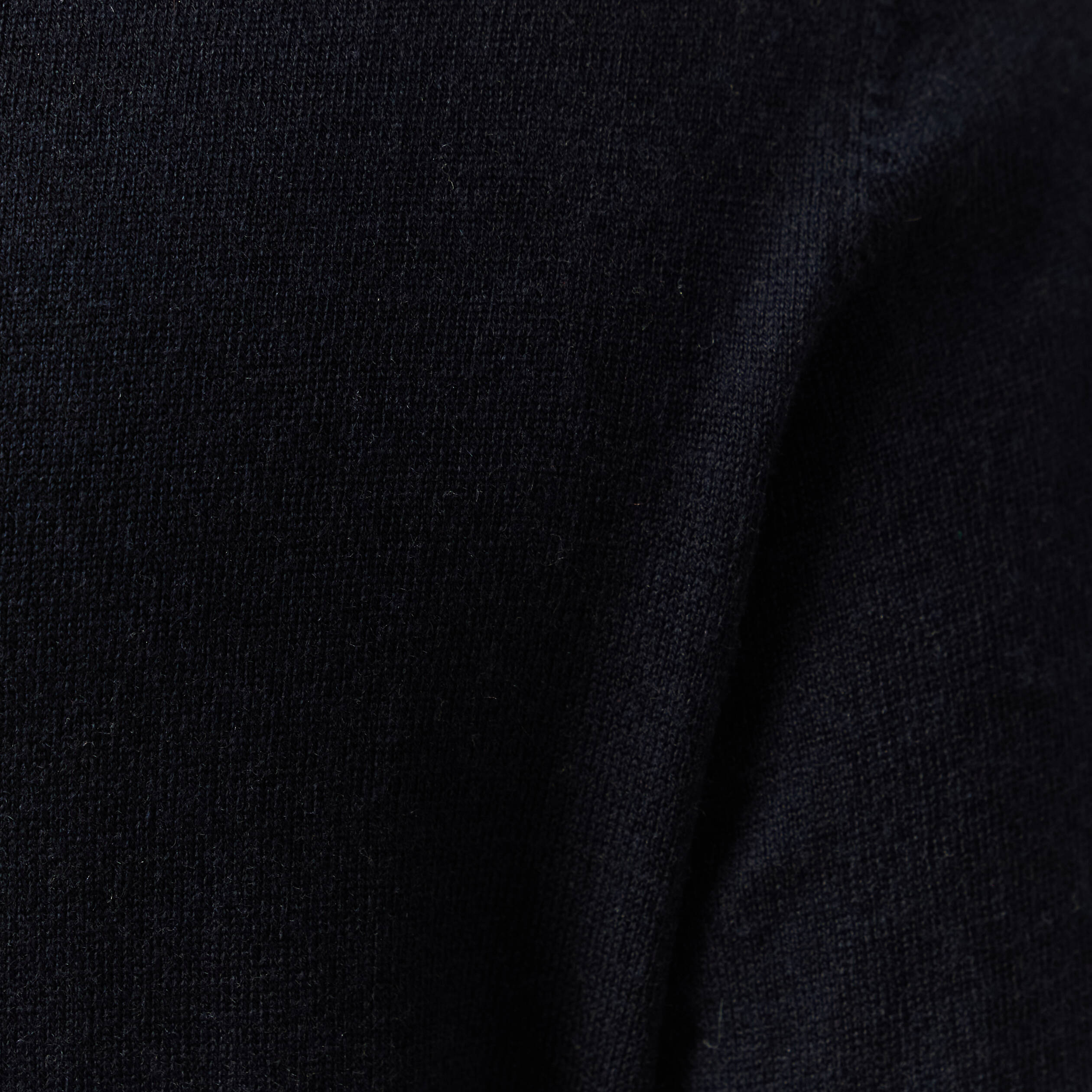 Pull fin col roul&eacute; manches longues bleu marine femme
