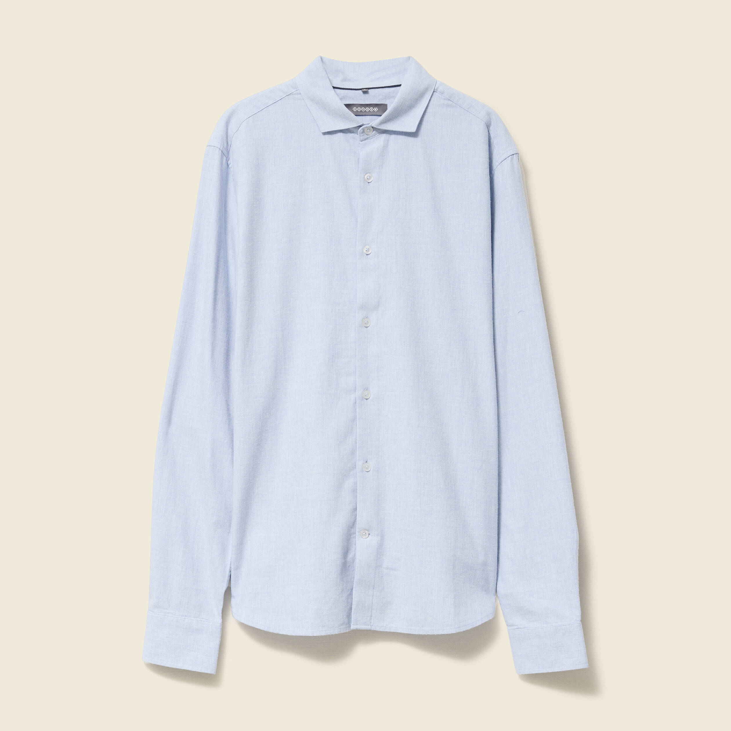 Chemise Homme Slim Col revers Manches longues Casual avec poche