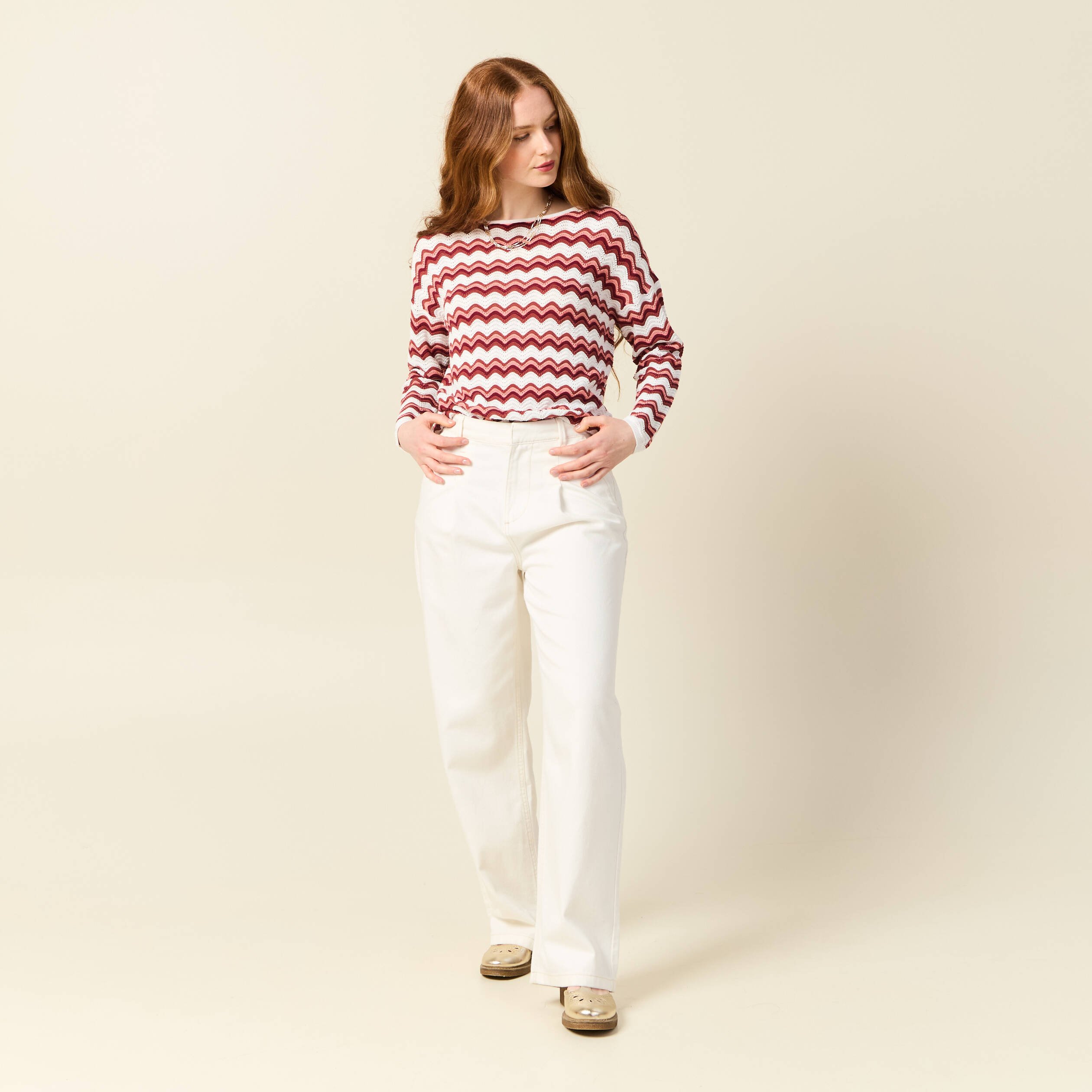 pull manches longues vieux rose femme Pull manches longues vieux rose femme