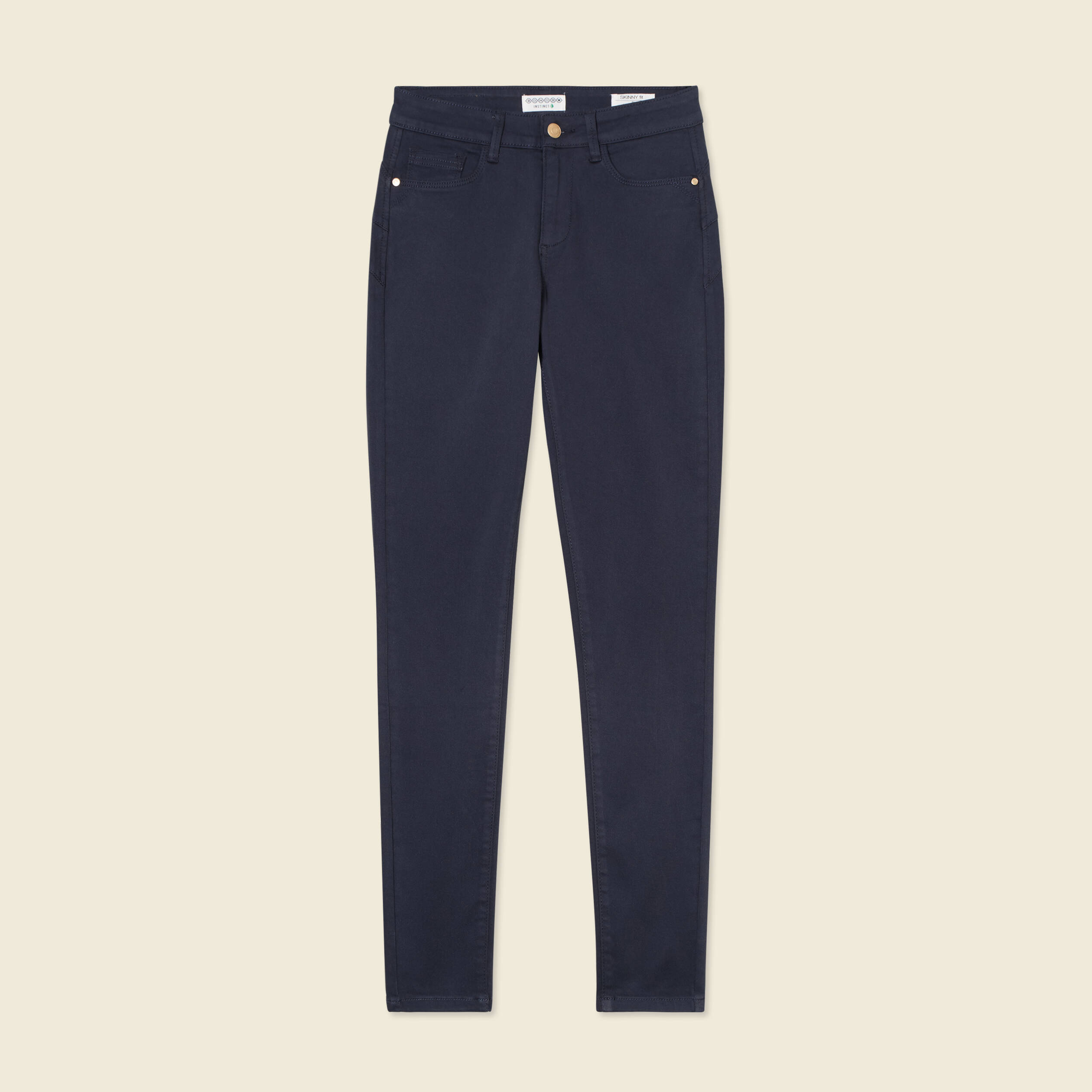 pantalon audrey skinny push up bleu marine femme Pantalon Audrey - skinny push up bleu marine femme