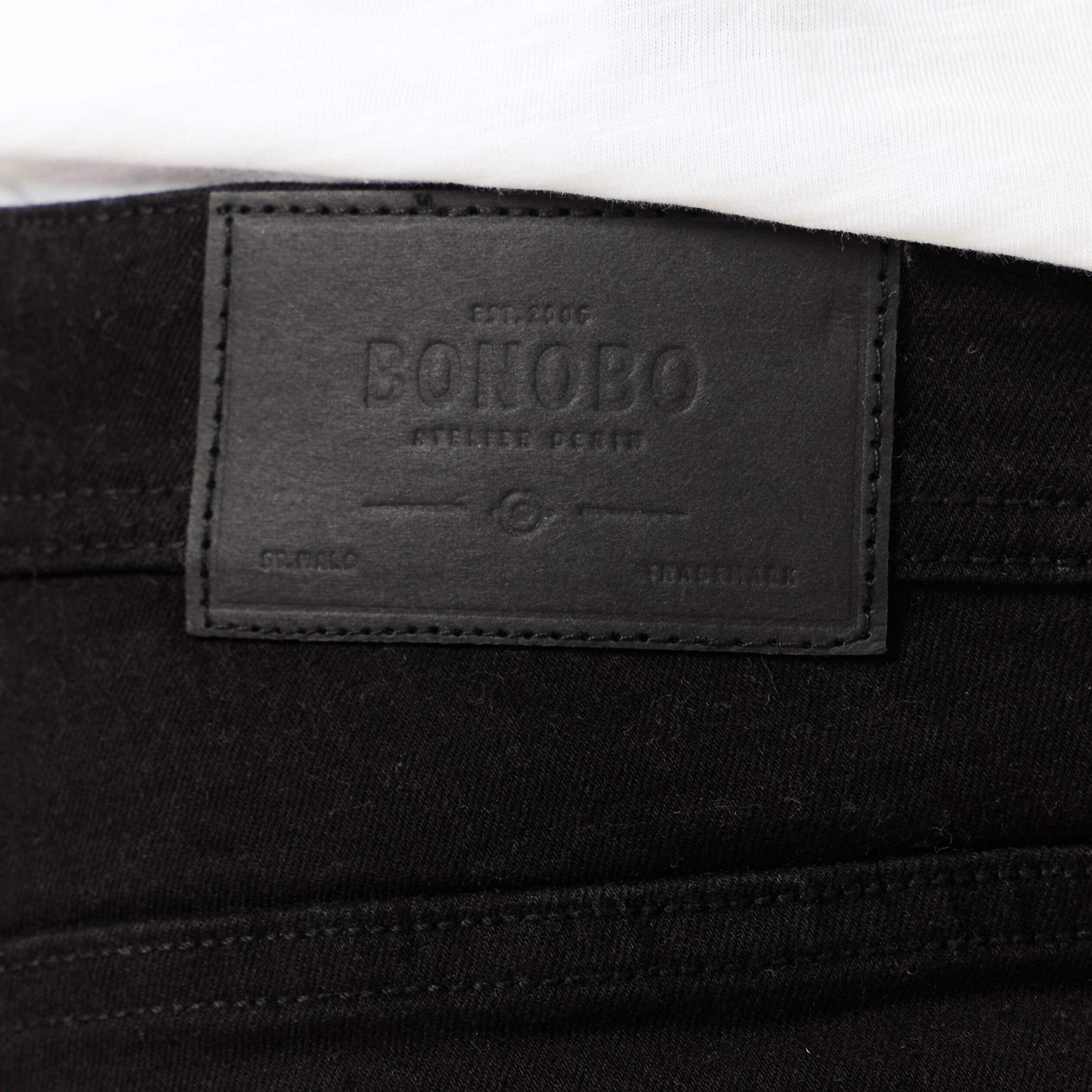 Jeans slim longueur 30 denim noir homme