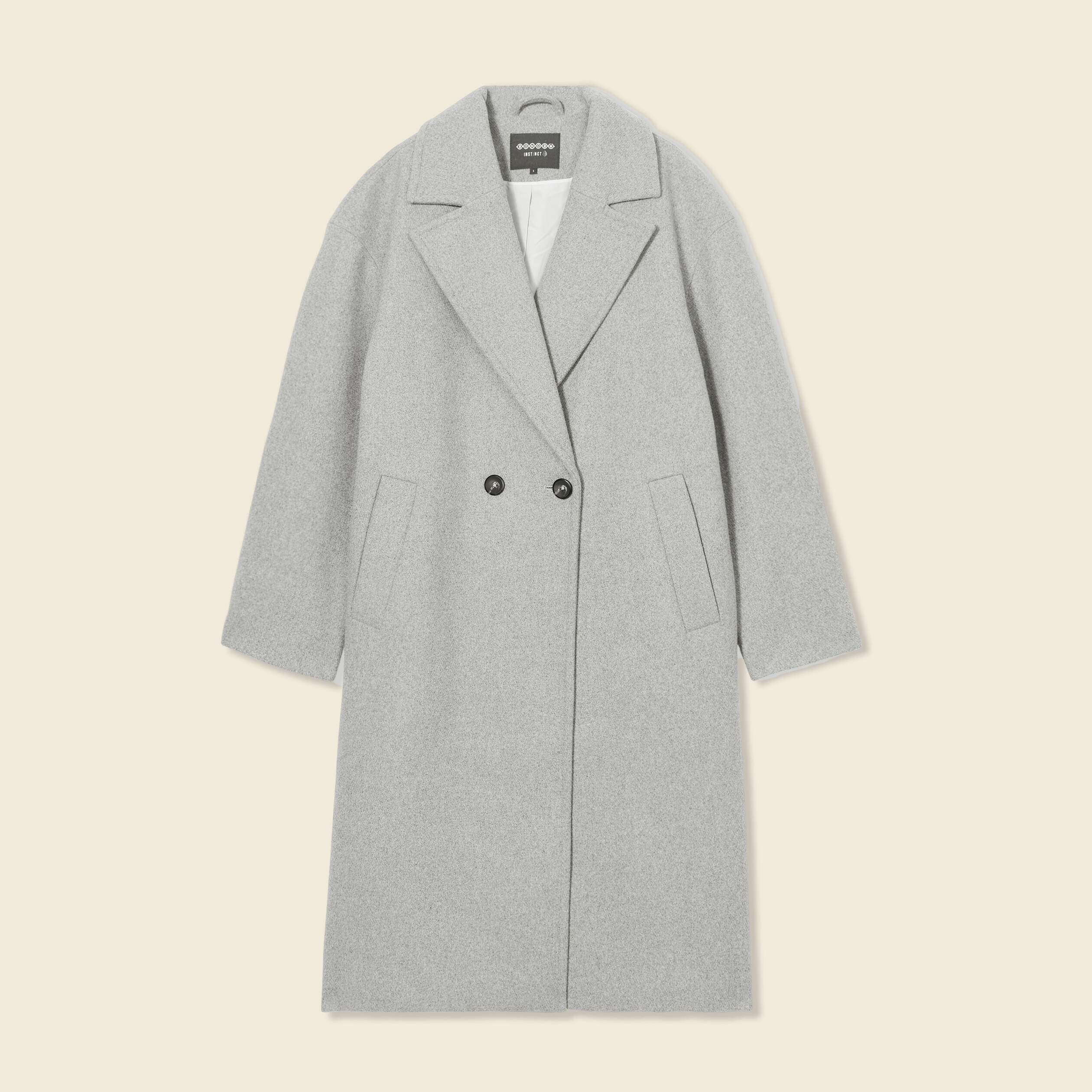 manteau oversize long gris femme Manteau oversize long gris femme