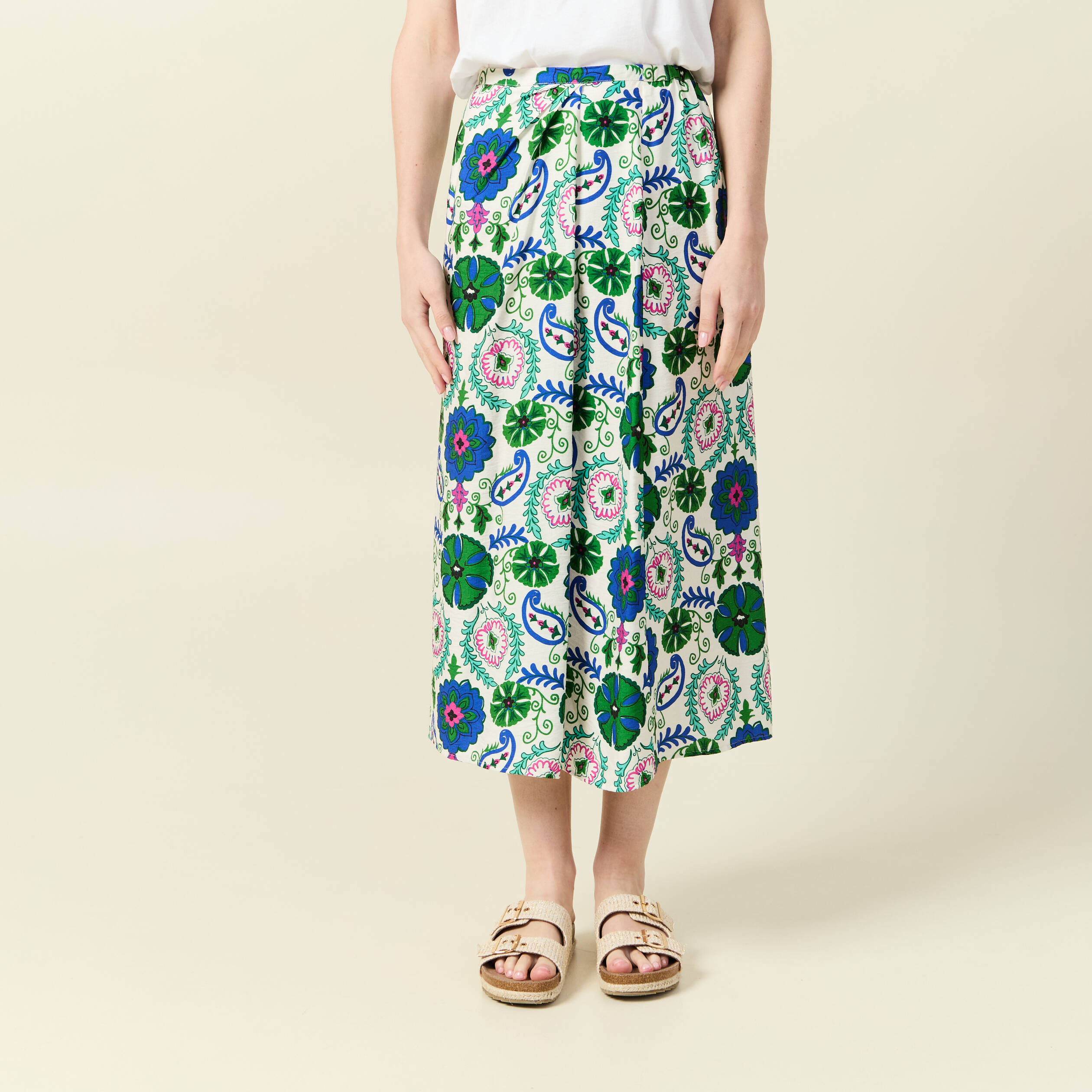 jupe longue fluide blanc femme Jupe longue fluide blanc femme