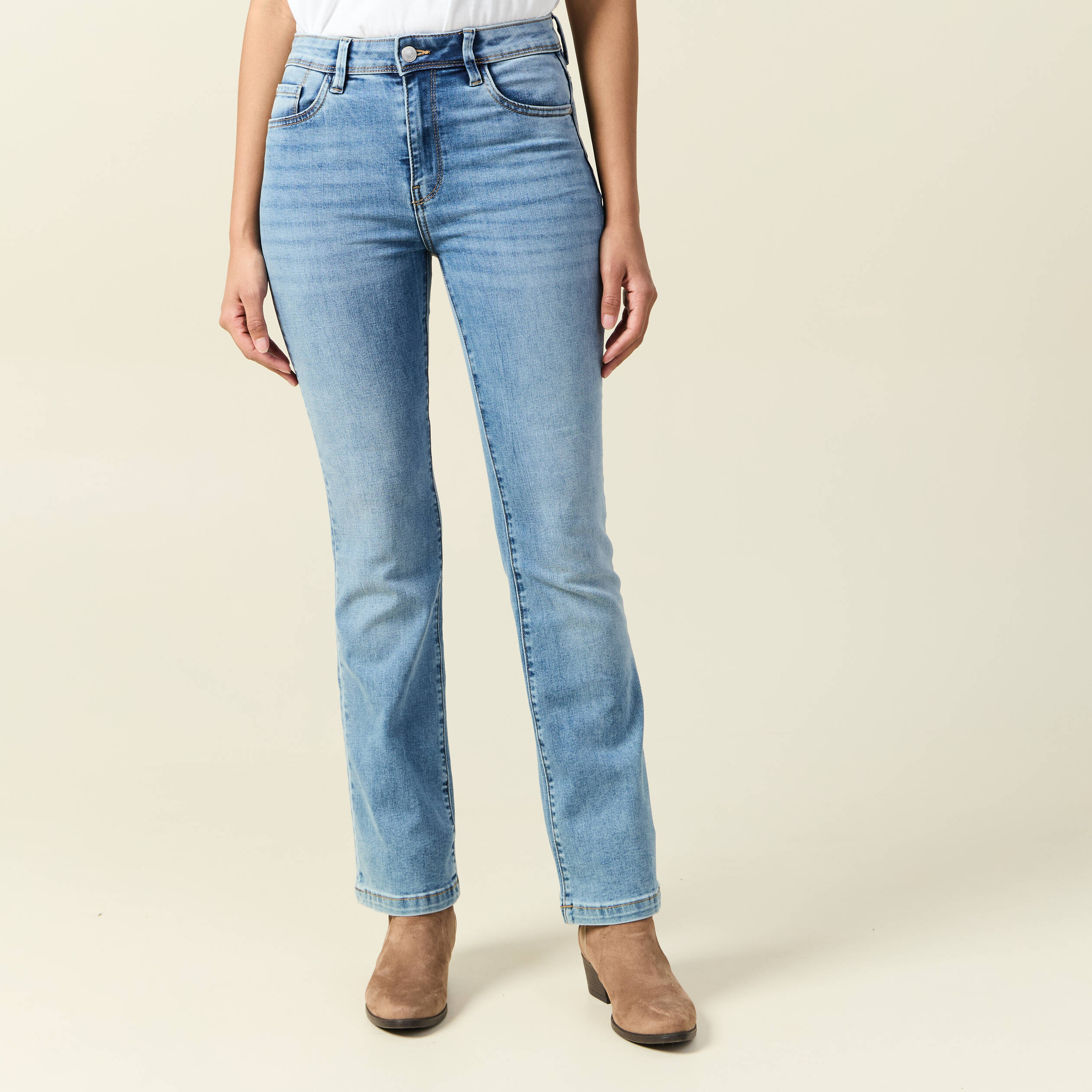 jeans bootcut denim used femme Jeans bootcut denim used femme