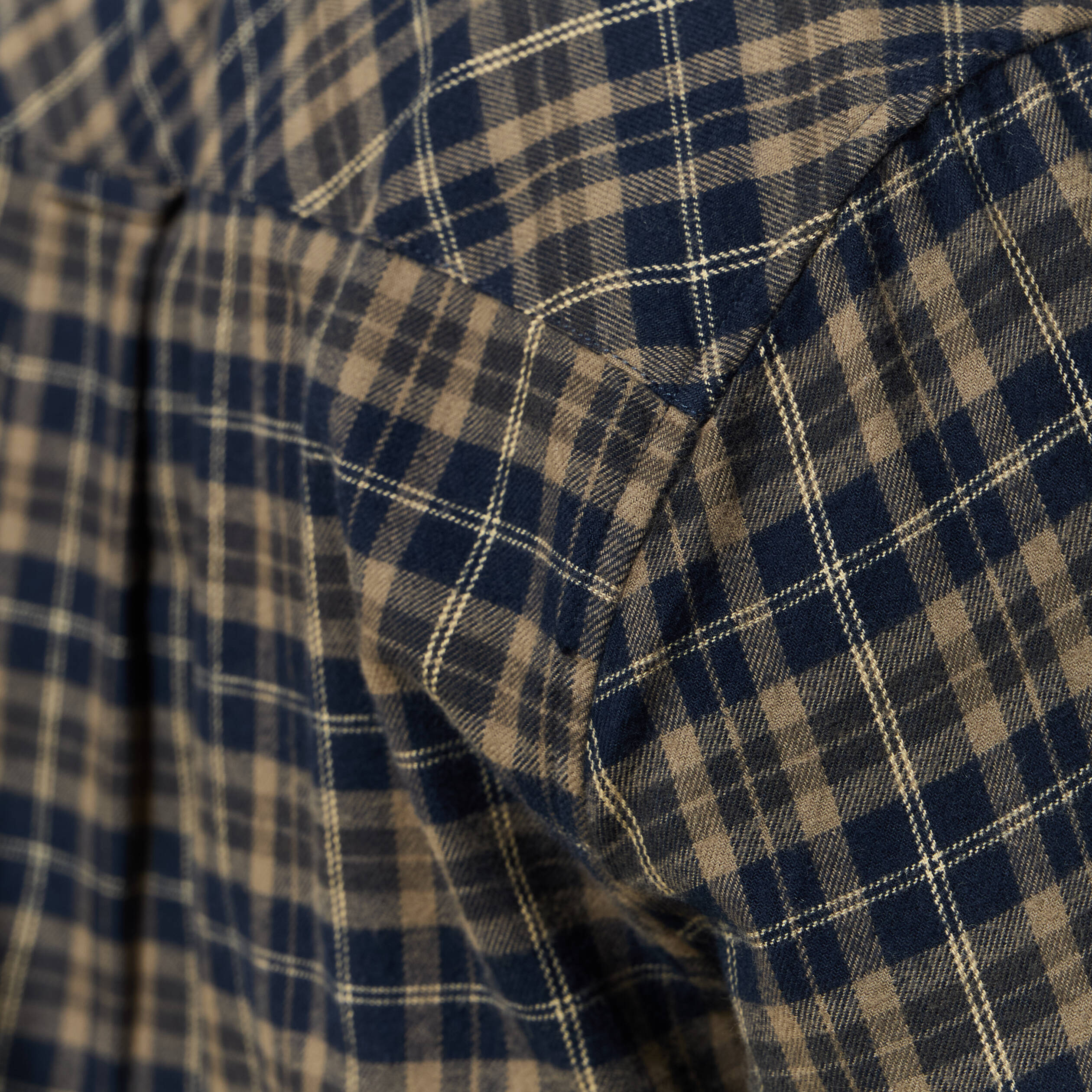 Chemise col classique manches longues vert kaki homme