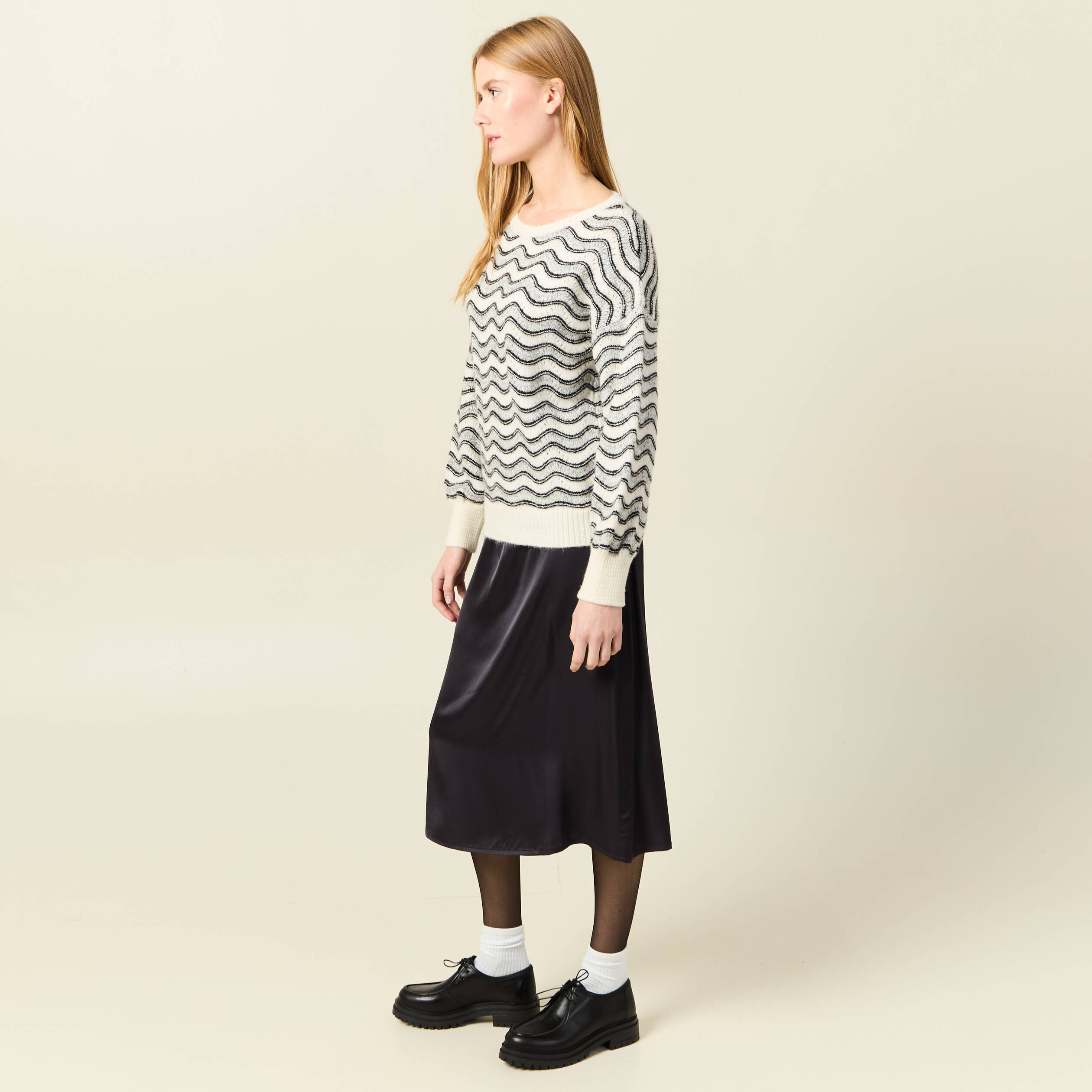pull manches longues gris clair femme Pull manches longues gris clair femme