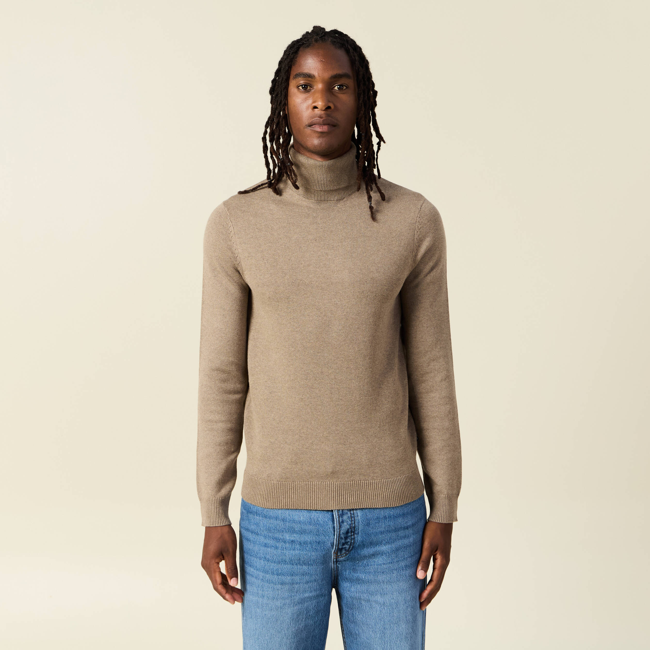 pull manches longues taupe homme Pull manches longues taupe homme