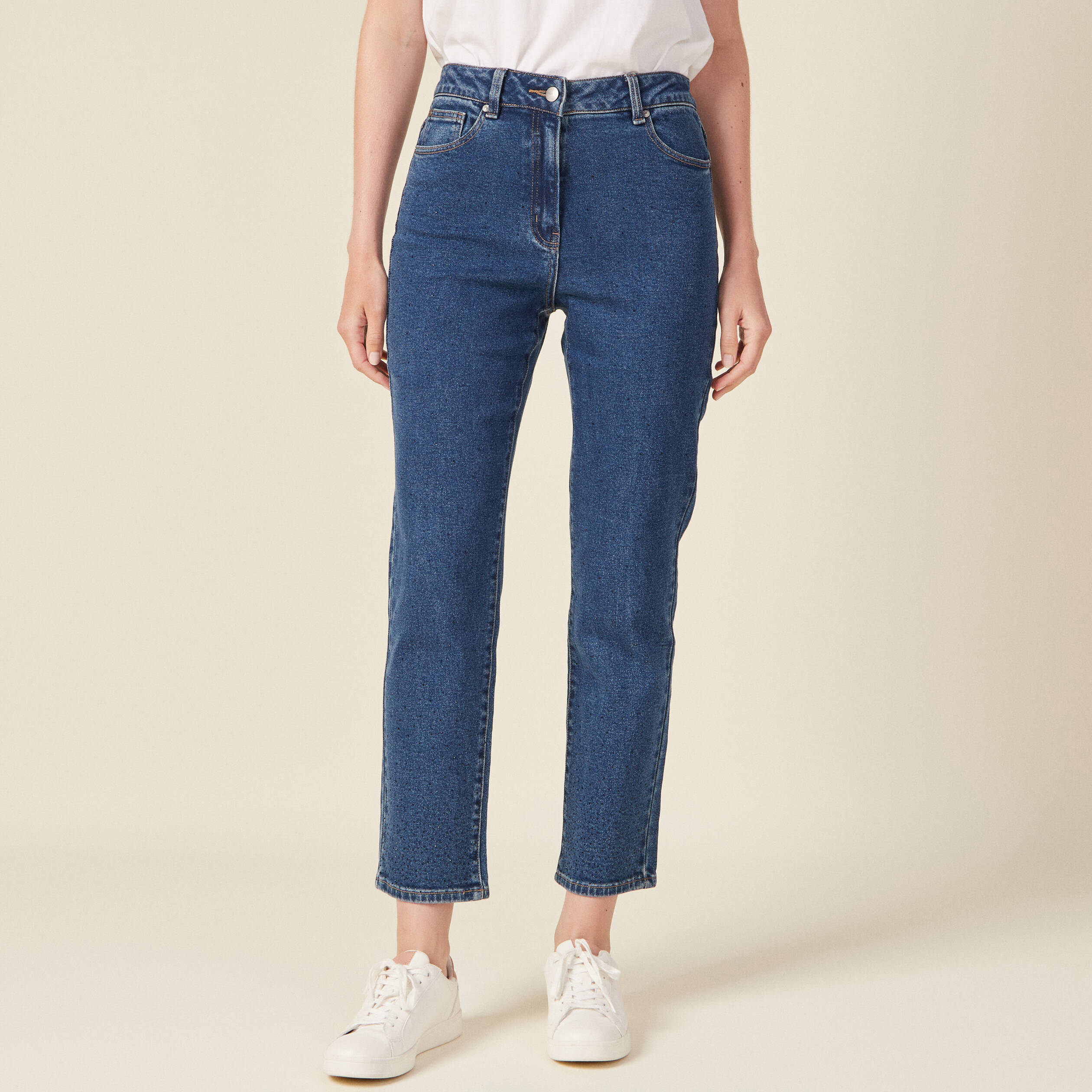 Jean straight taille cheap haute