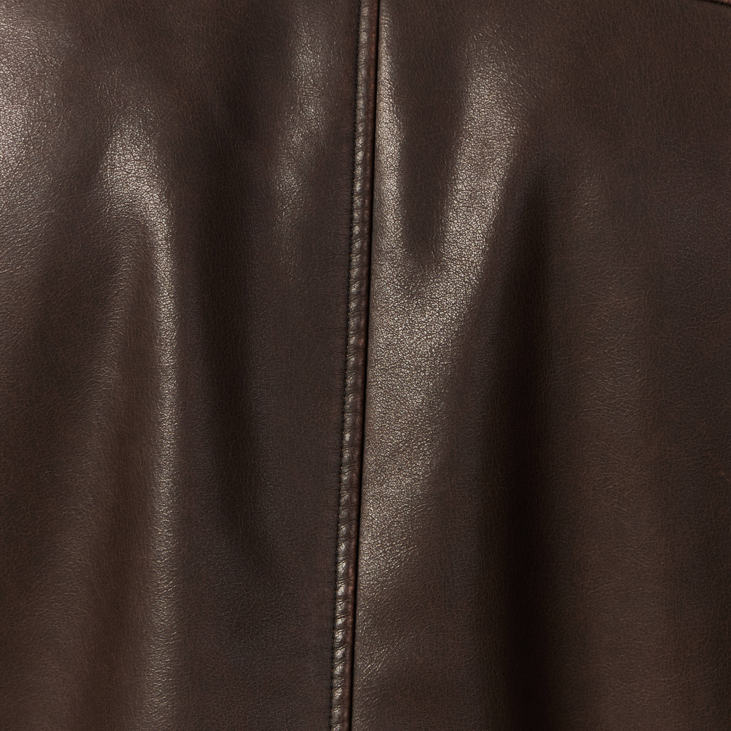 blouson simili cuir marron fonce homme Blouson simili cuir marron foncé homme