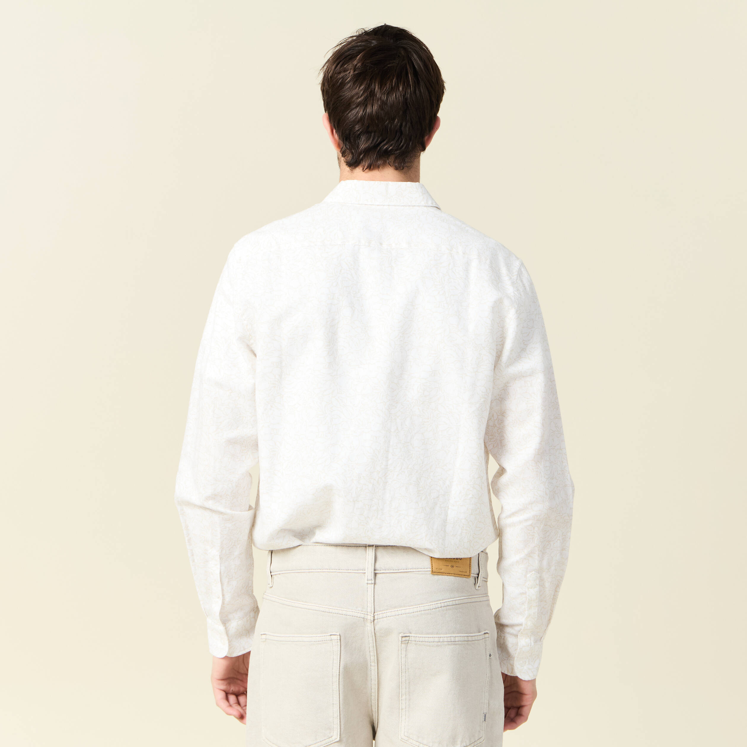 chemise manches longues blanc homme Chemise manches longues blanc homme