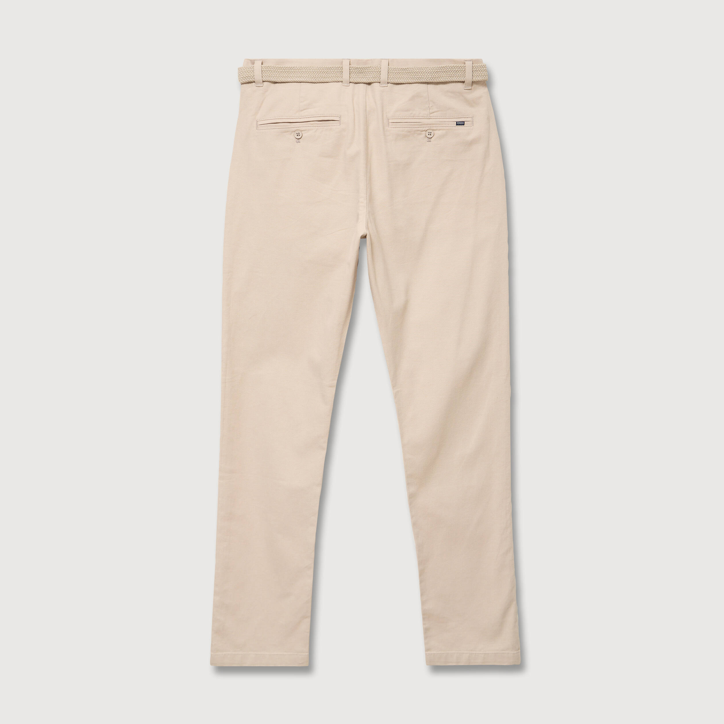 Pantalon chino avec ceinture sable homme