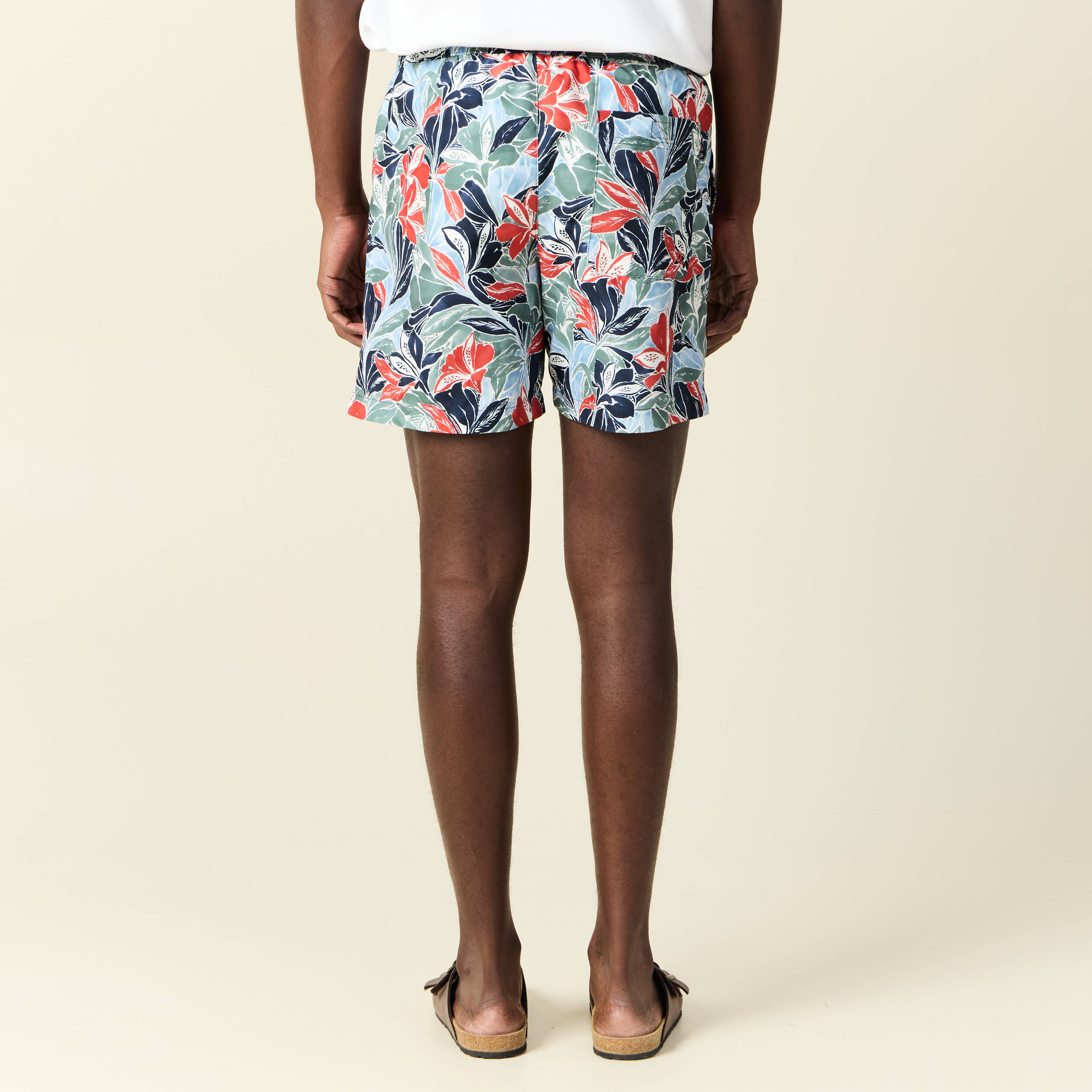 Short de bain bleu marine homme