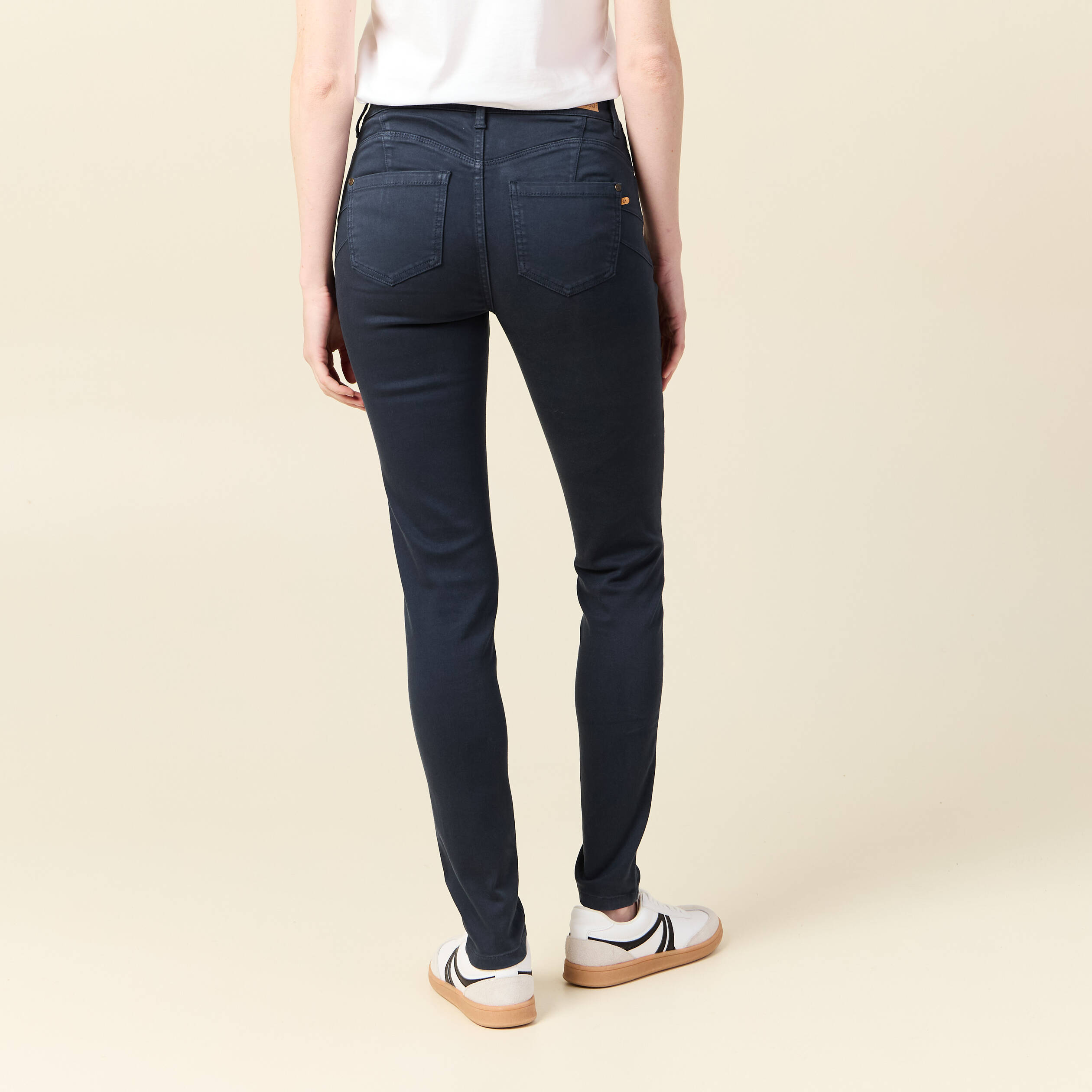 pantalon audrey skinny push up bleu marine femme Pantalon Audrey - skinny push up bleu marine femme